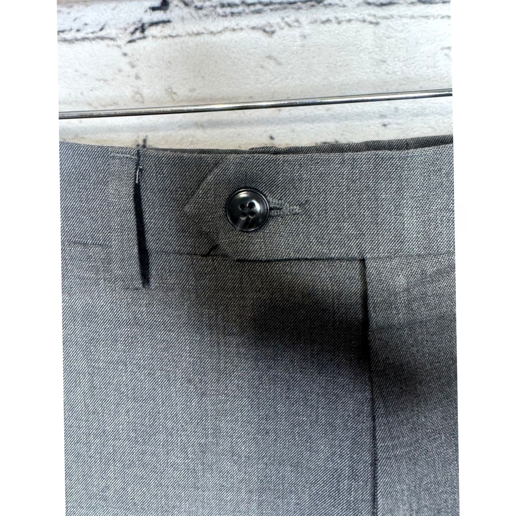 Michael Kors Michael Kors Men Gray Flat Front Dress Pants Slacks Size 34 Size US 34 / EU 50 - 3 Thumbnail