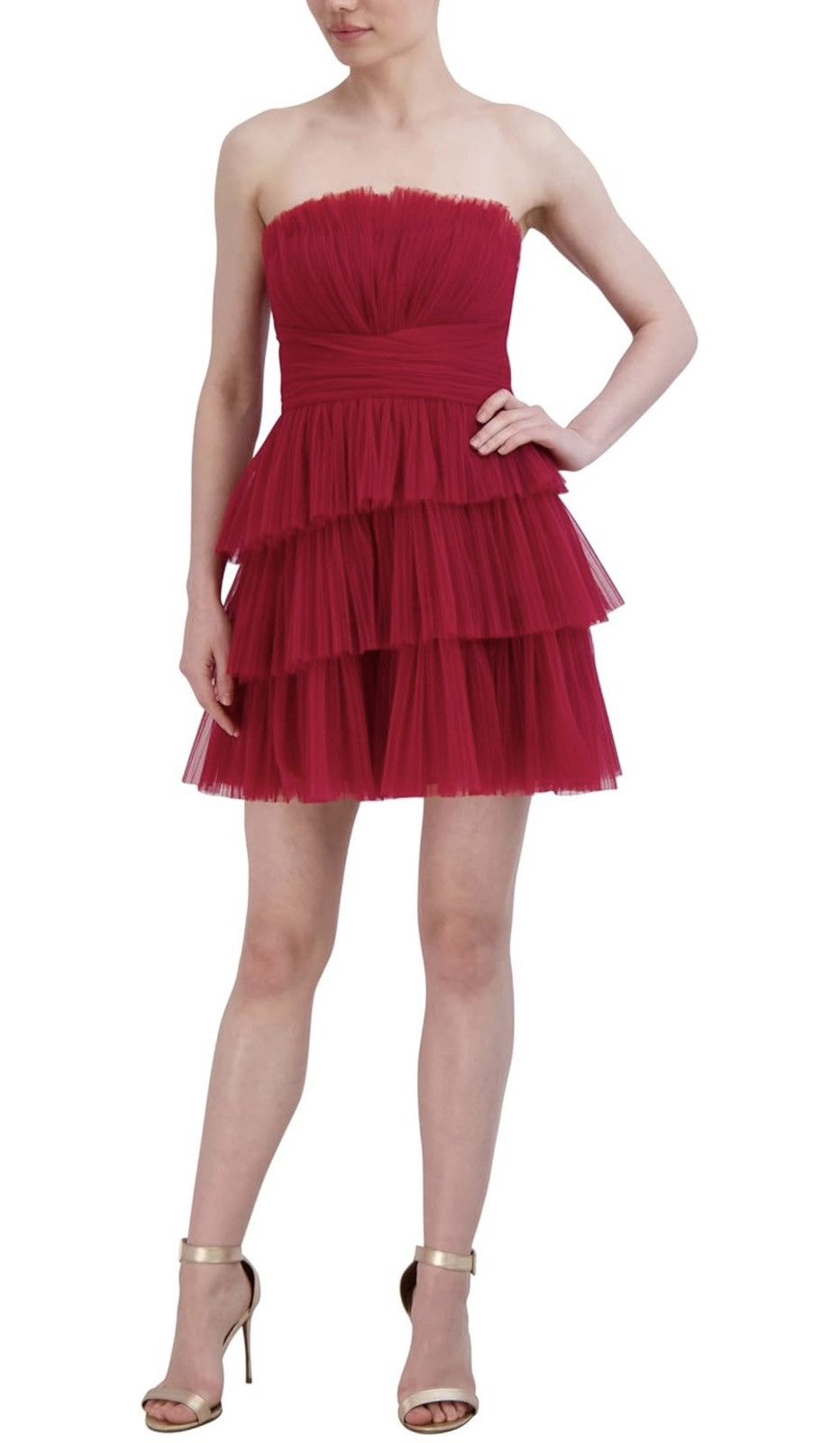Bcbgmaxazria BCBGMAXAZRIA Women's Strapless Mini Evening Dress Size XS / US 0-2 / IT 36-38 - 1 Thumbnail