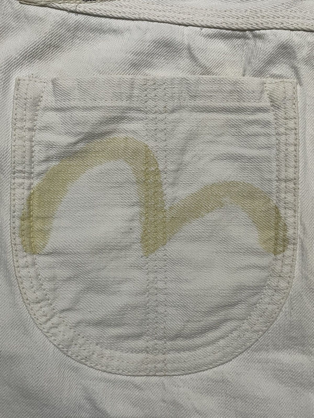 Evisu Evisu Yamane Denim White Selvedge Distresed Size US 34 / EU 50 - 4 Thumbnail