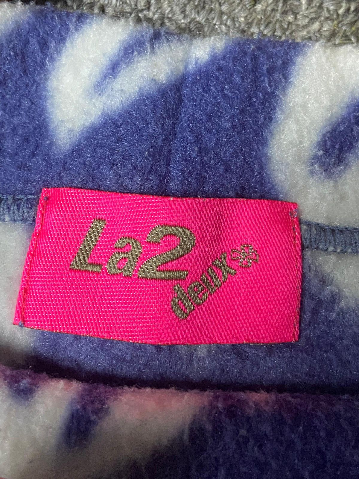 Japanese Brand LA2 Deux Brand Printed Fleece Pullover Sweater (154) Size US S / EU 44-46 / 1 - 6 Thumbnail