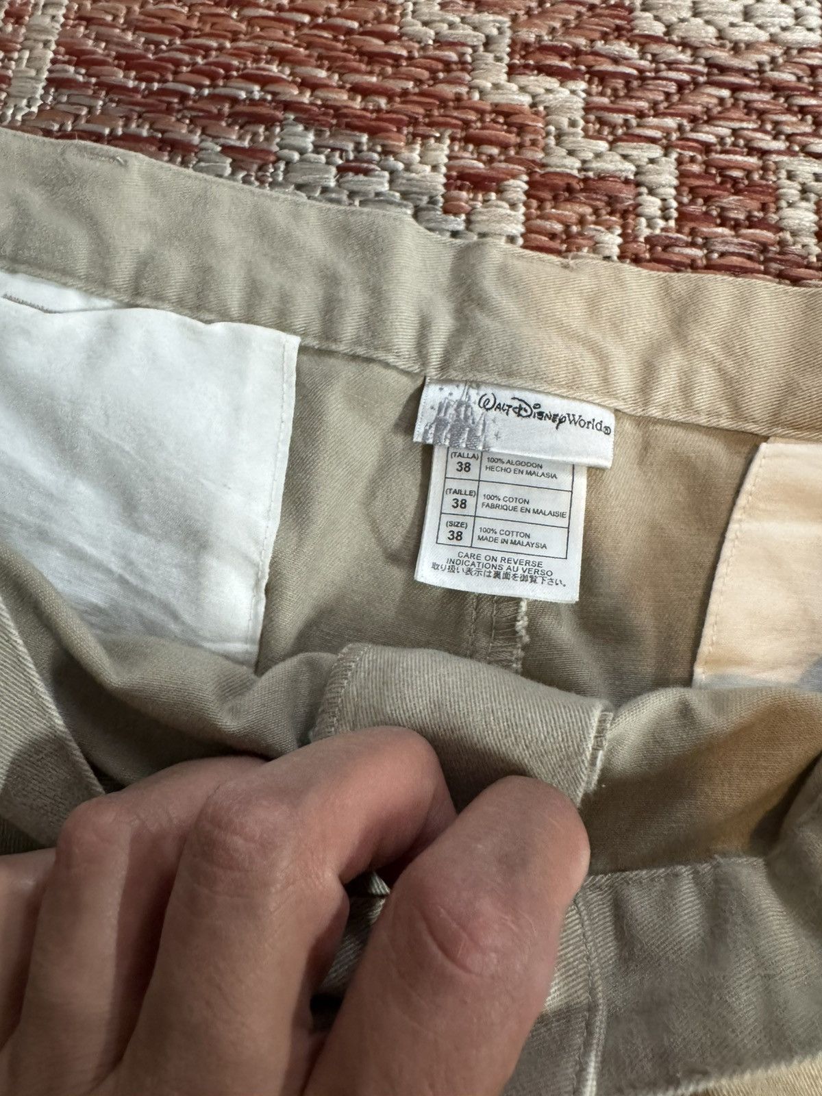 Disney Walt Disney World Cargo Shorts Skate Sz 38 Tan Size US 38 / EU 54 - 3 Thumbnail