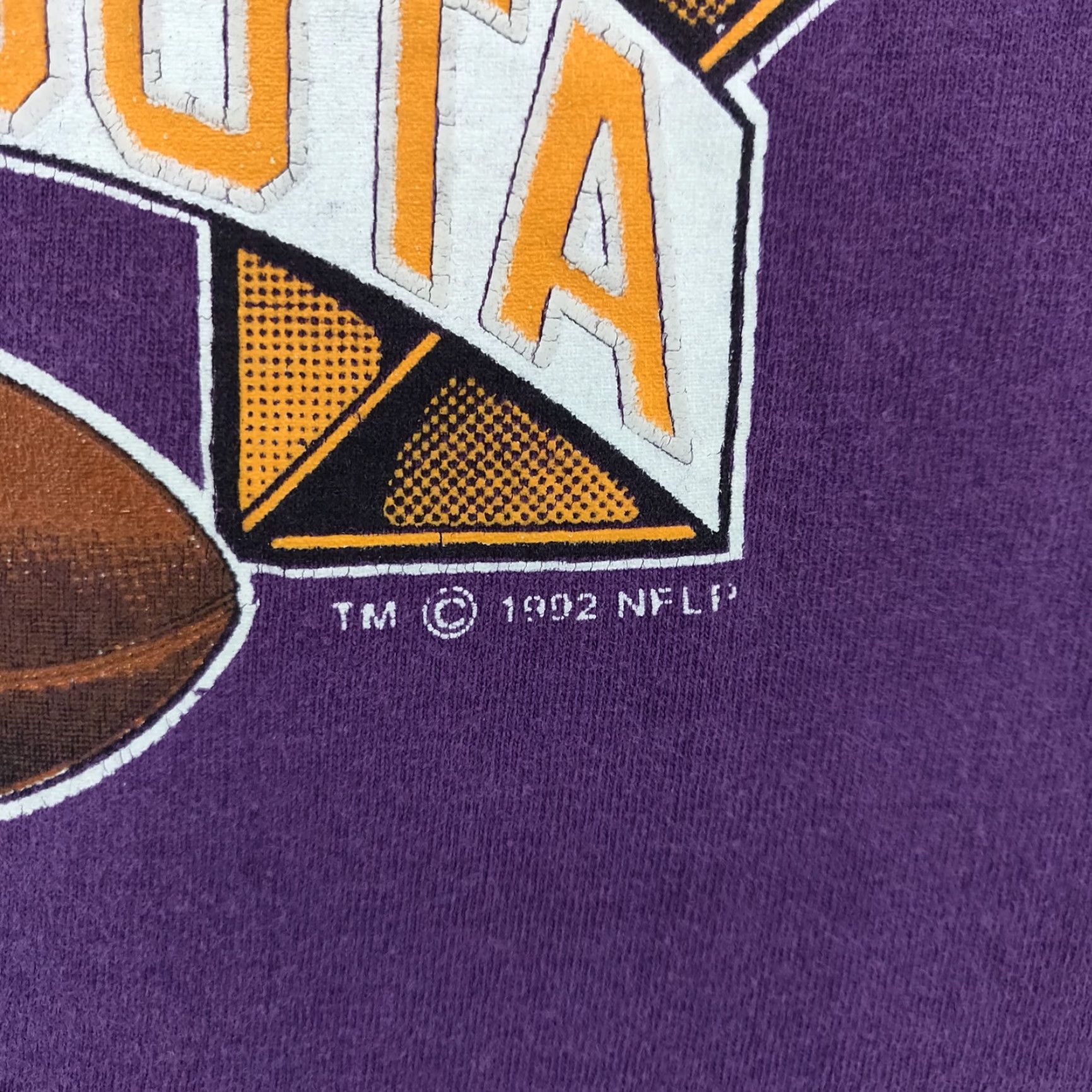 Tultex Vintage Minnesota Vikings T-Shirt Men Large Purple NFL 90s Football Cotton Logo NFL USA Size US L / EU 52-54 / 3 - 6 Thumbnail