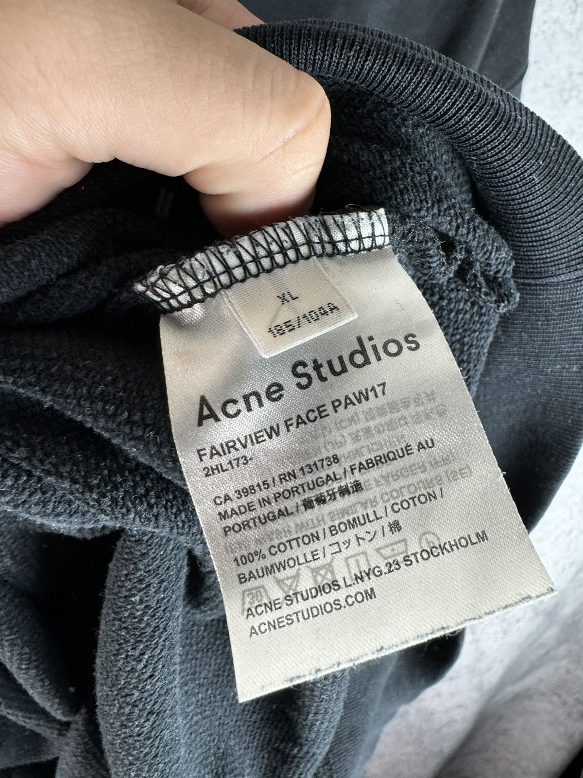 Acne Studios Vintage Acne Studios Flint Face Distressed sweatshirt Size US XL / EU 56 / 4 - 5 Thumbnail