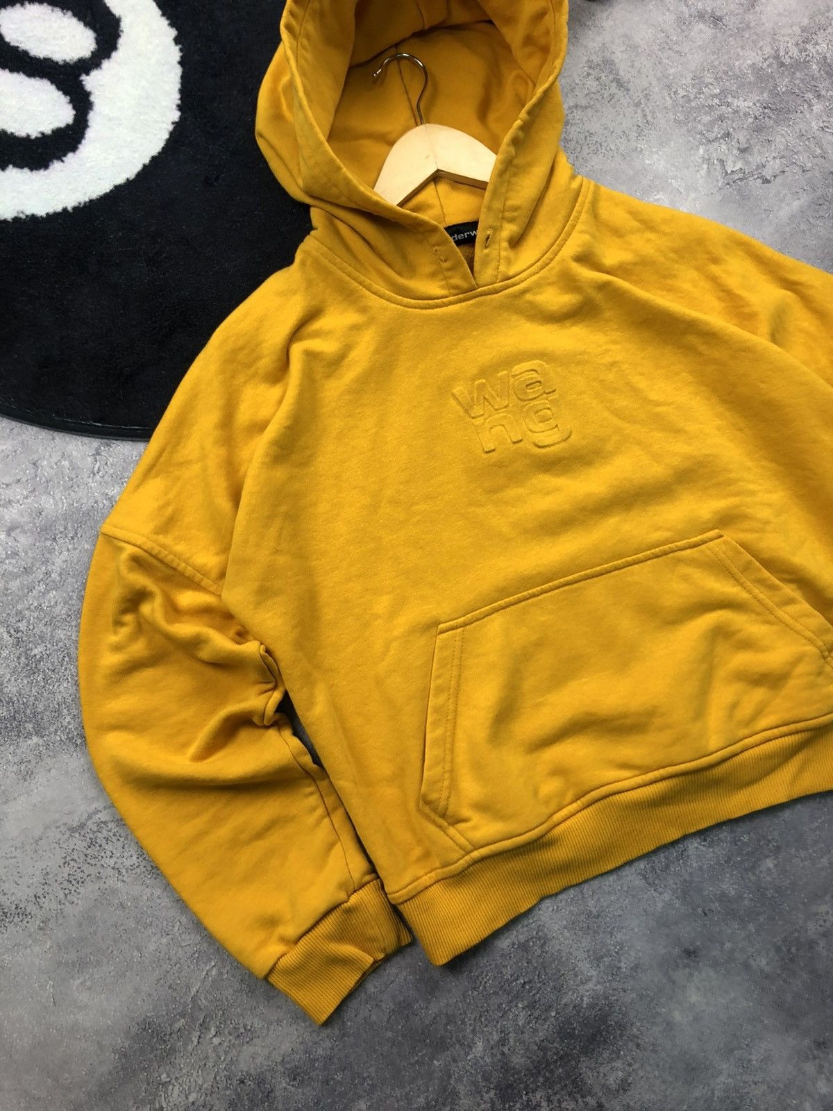 Alexander Wang ALEXANDER WANG Hype Centre 3D Logo Streetwear Hoodie Yellow Size M / US 6-8 / IT 42-44 - 3 Thumbnail