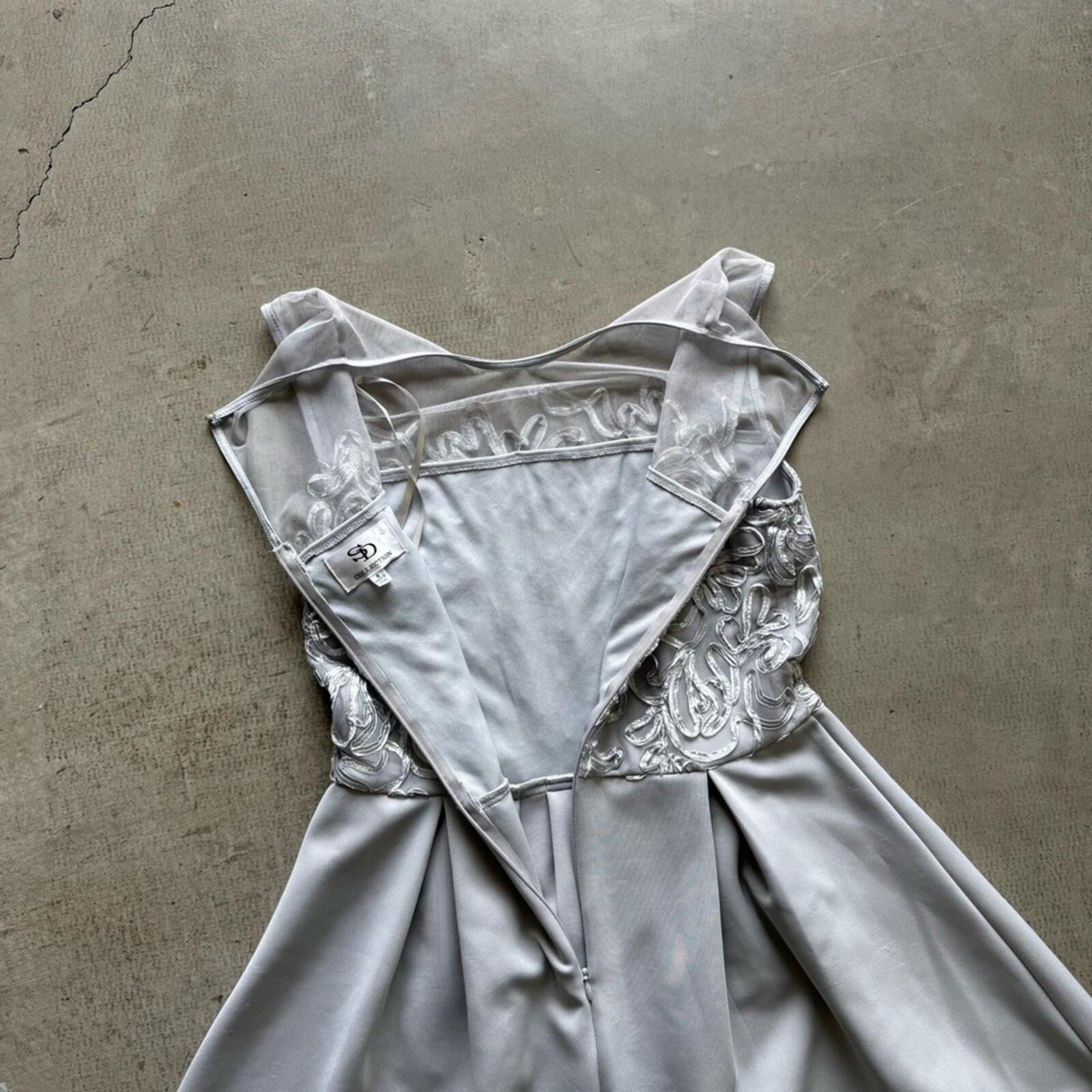 Other SD Collection / Pleated A-Line Dress / Silver Gray Size M / US 6-8 / IT 42-44 - 3 Thumbnail