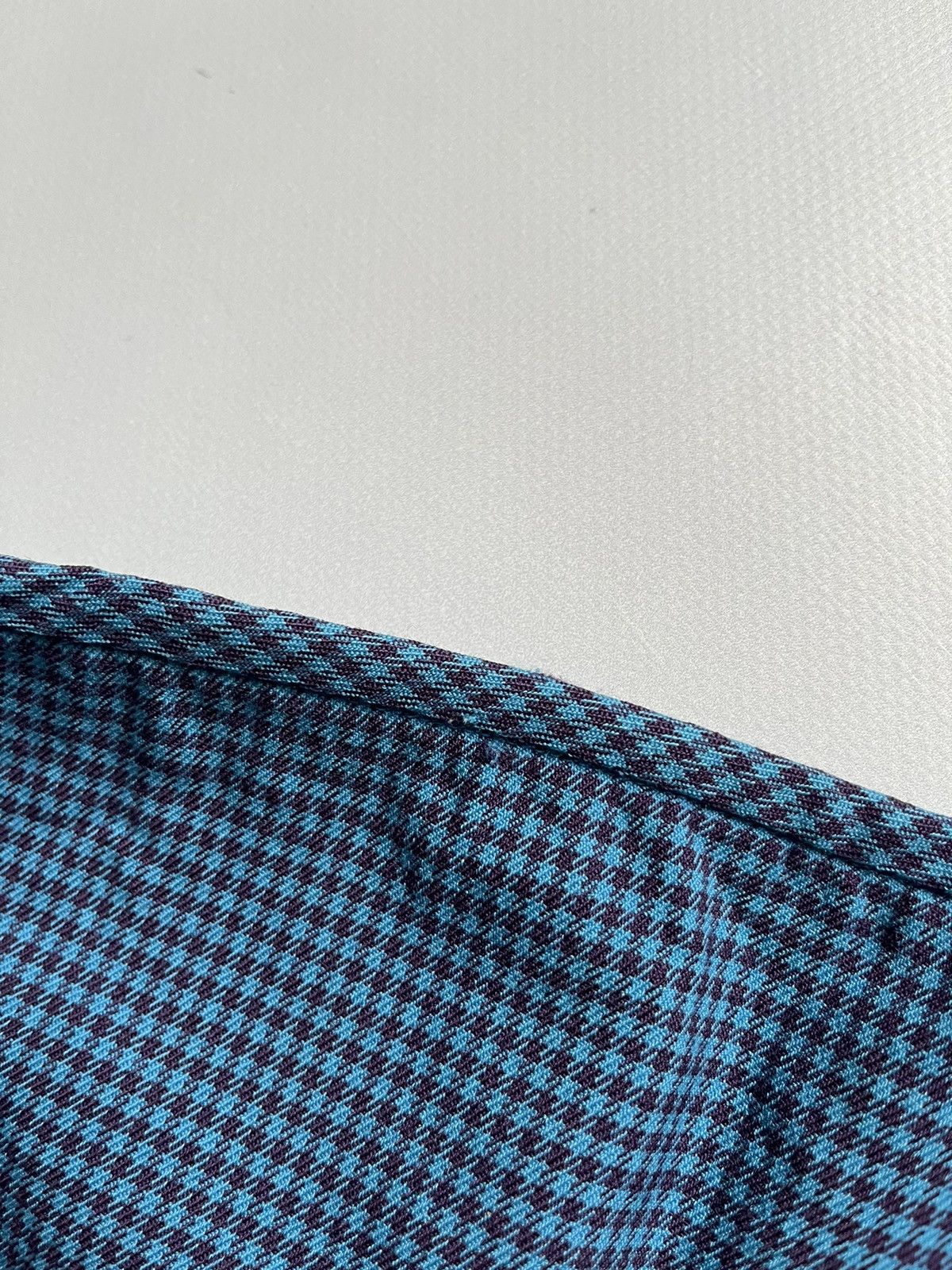 Designer × Japanese Brand × Masaki Matsushima Masaki Matsushima Homme Blue Plaid Scarf Size ONE SIZE - 12 Thumbnail
