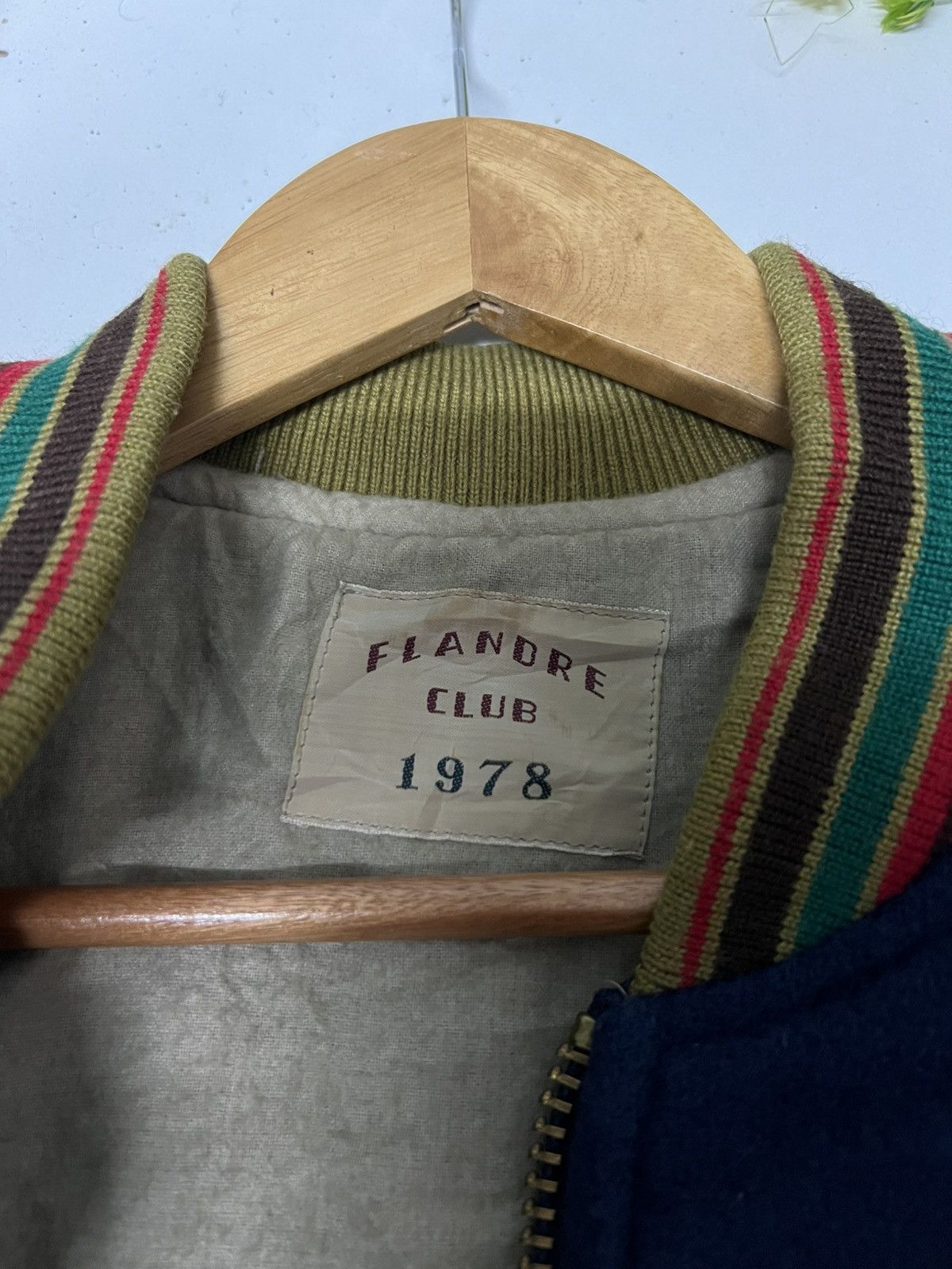 Japanese Brand × Vintage VINTAGE FLANDRE CLUB 1978 VARSITY JACKET Size US M / EU 48-50 / 2 - 8 Thumbnail