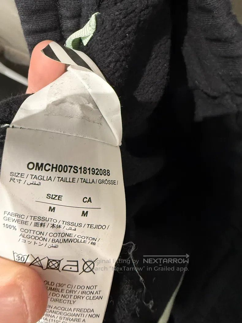 Off-White off-white size M Arrow Print Fleece Lined Black Sweatpants Size US 27 - 5 Thumbnail