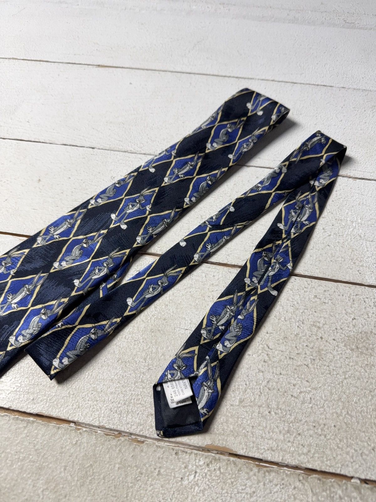 Warner Bros Retro Vintage 1996 USA Looney Tunes Bugs Bunny Novelty Tie Size ONE SIZE - 5 Thumbnail