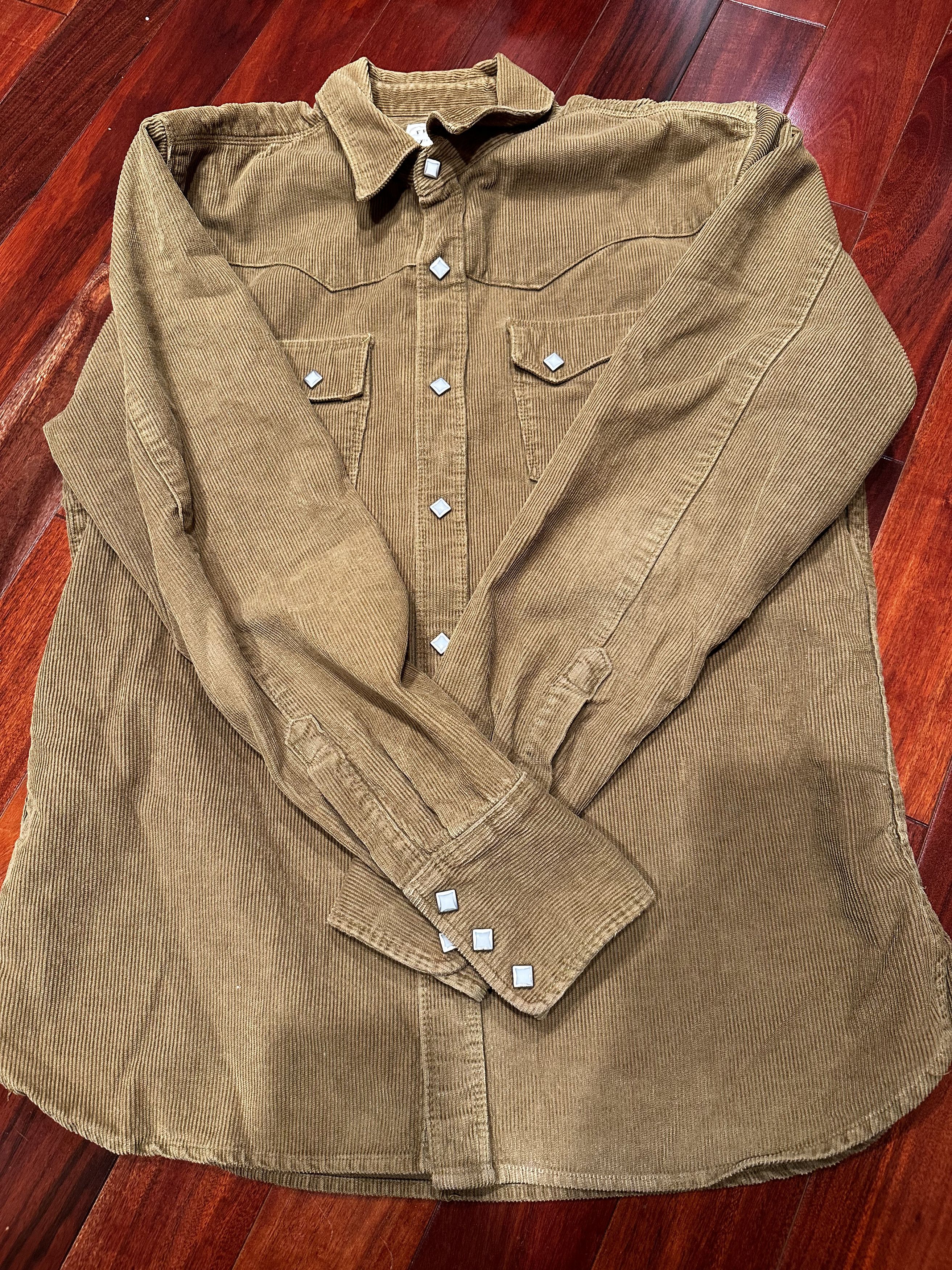 image of Freenote Cloth Freenote Western Corduroy in Gold, Men's (Size Medium)