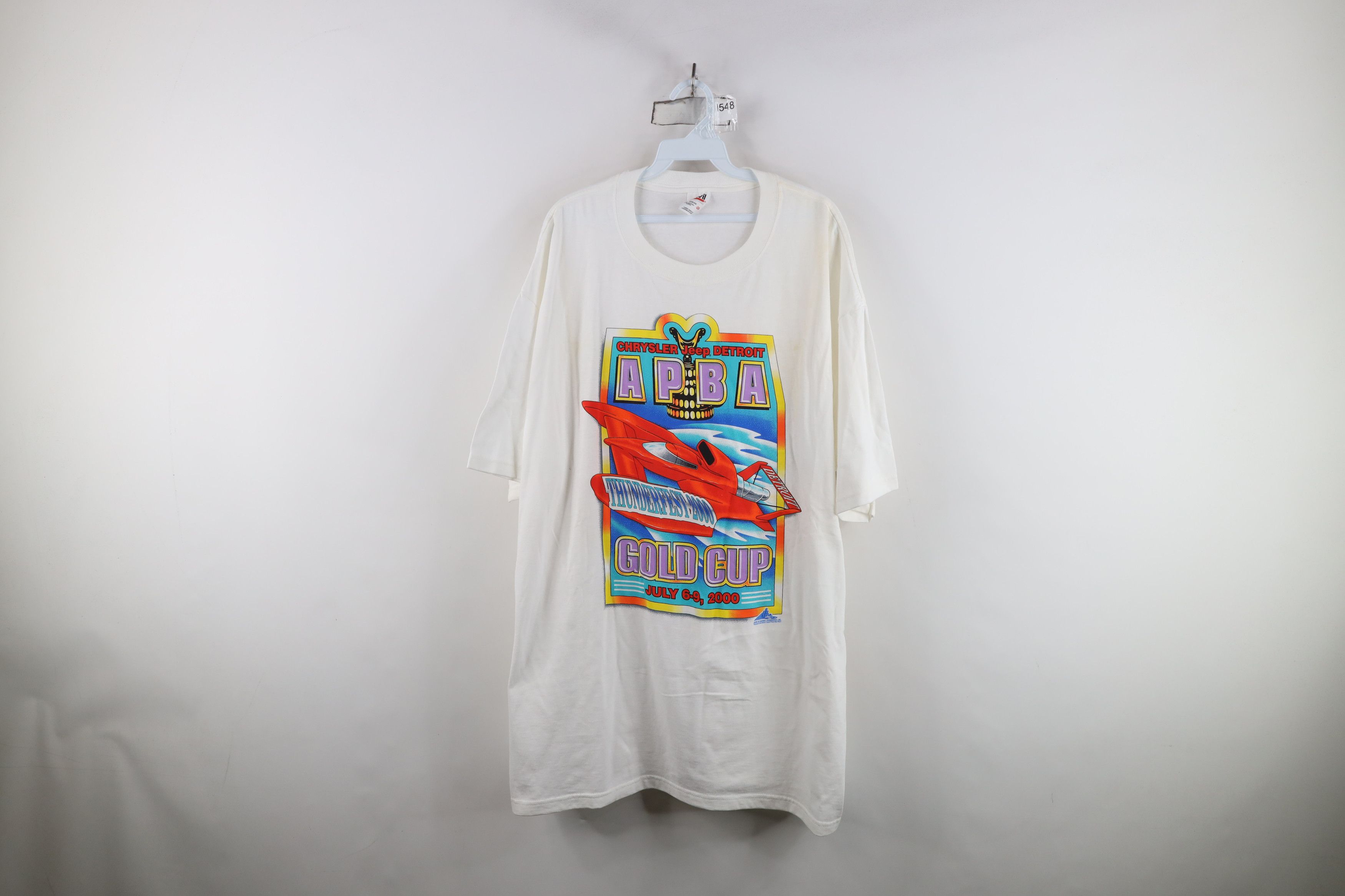 Vintage Vintage Y2K 2000 Detroit APBA Gold Cup Boat Racing T-Shirt Size US XXL / EU 58 / 5 - 1 Thumbnail
