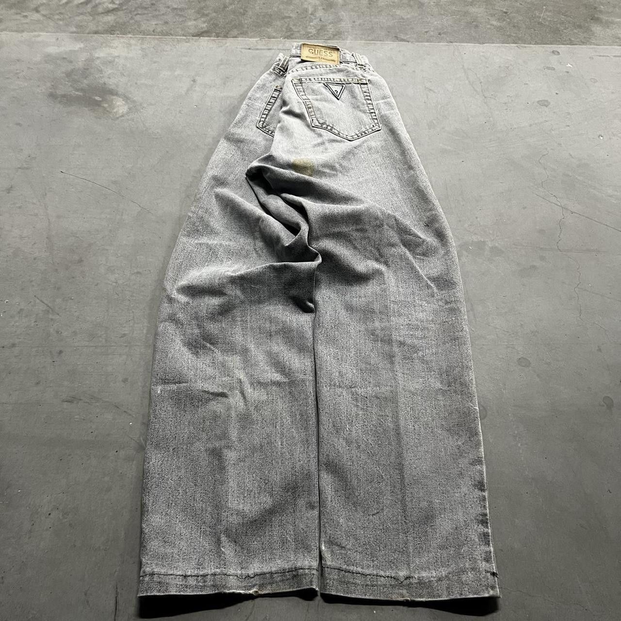 Guess Crazy Vintage Y2K/90s Guess Made In Usa Vintage Silver Light Wash Denim Jeans! Size US 30 / EU 46 - 3 Thumbnail