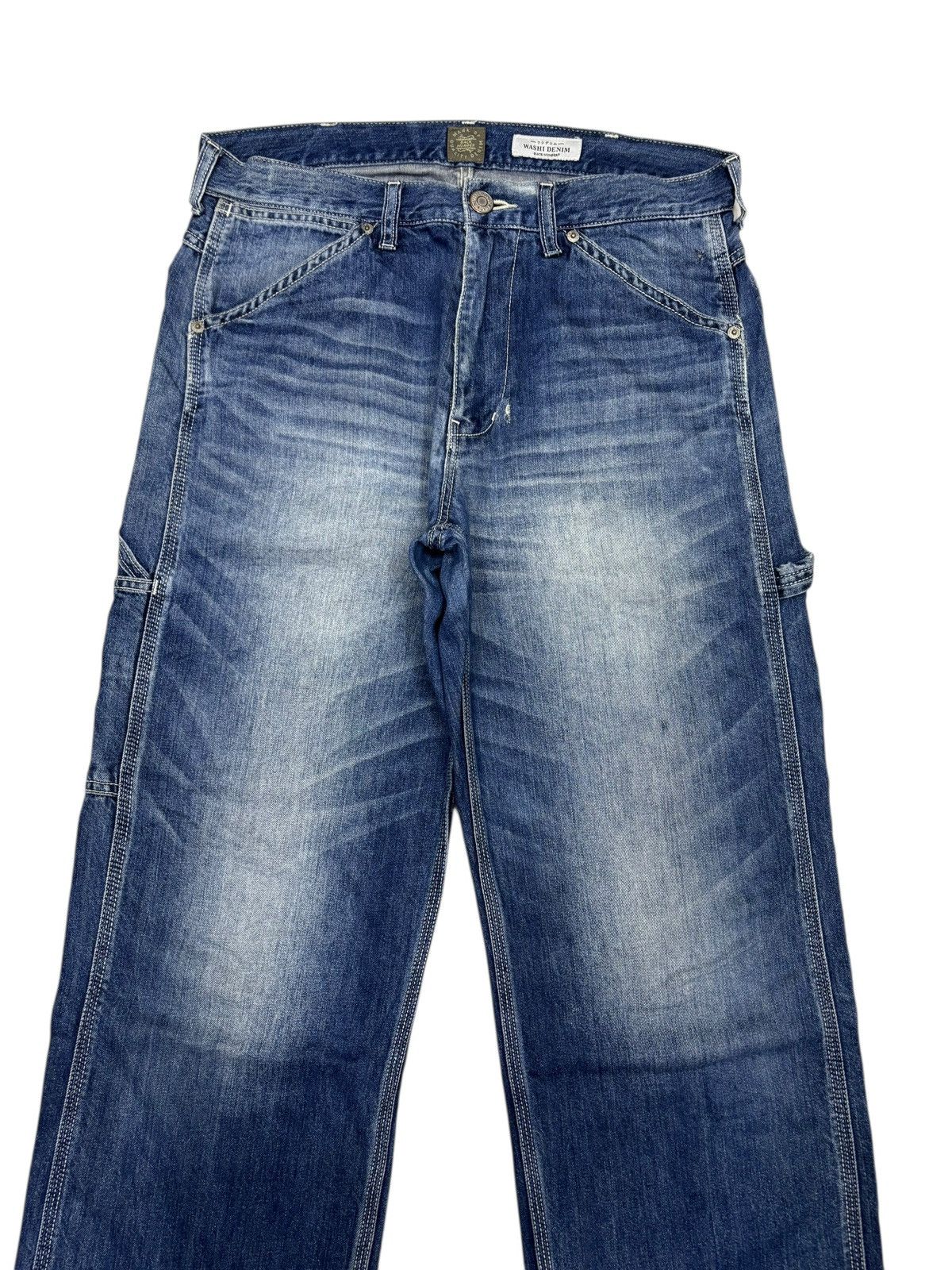 Kapital 🇯🇵 Back Number Kaihara Wash Denim Loose Fit Jeans Size US 32 / EU 48 - 5 Thumbnail