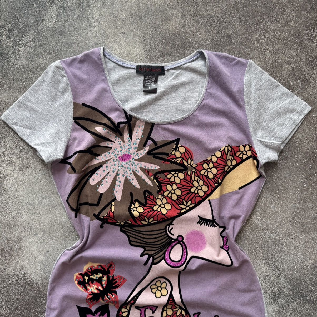 Hysteric Glamour 2000’s Aesthetic Y2K Fashion Glam Super Sexy T-Shirt Size M / US 6-8 / IT 42-44 - 3 Thumbnail