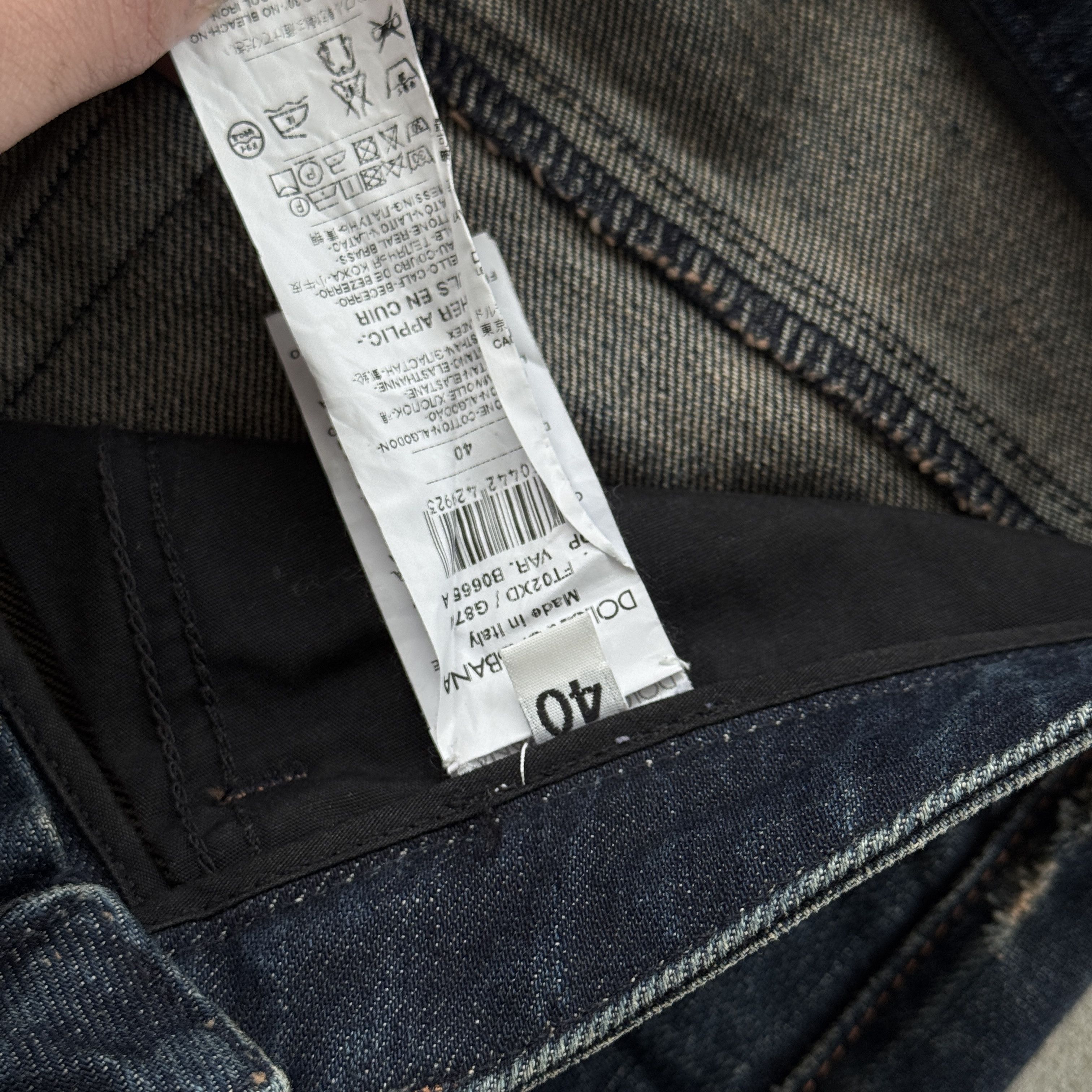 Dolce & Gabbana Dolce & Gabbana Denim Jeans Blue Metal Logo Plate Y2K Size 26" / US 2 / IT 38 - 7 Thumbnail