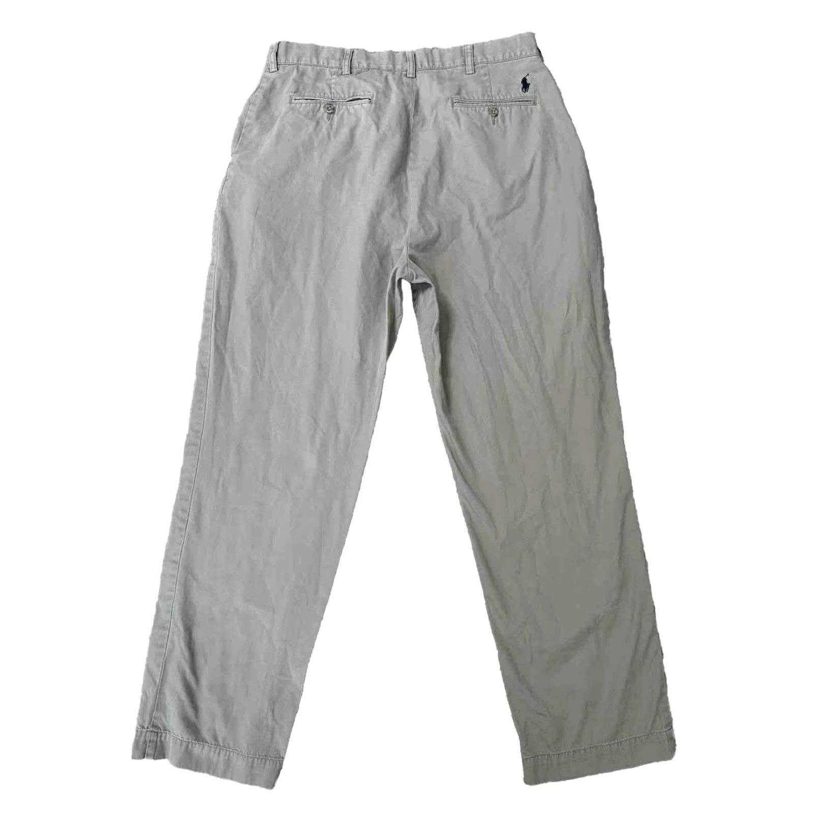 Polo Ralph Lauren Polo Ralph Lauren Prospect Chino Pants Mens 36x32 Beige Flat Front Cotton Twill Straight Regular Pockets Classic Size US M / EU 48-50 / 2 - 2 Thumbnail