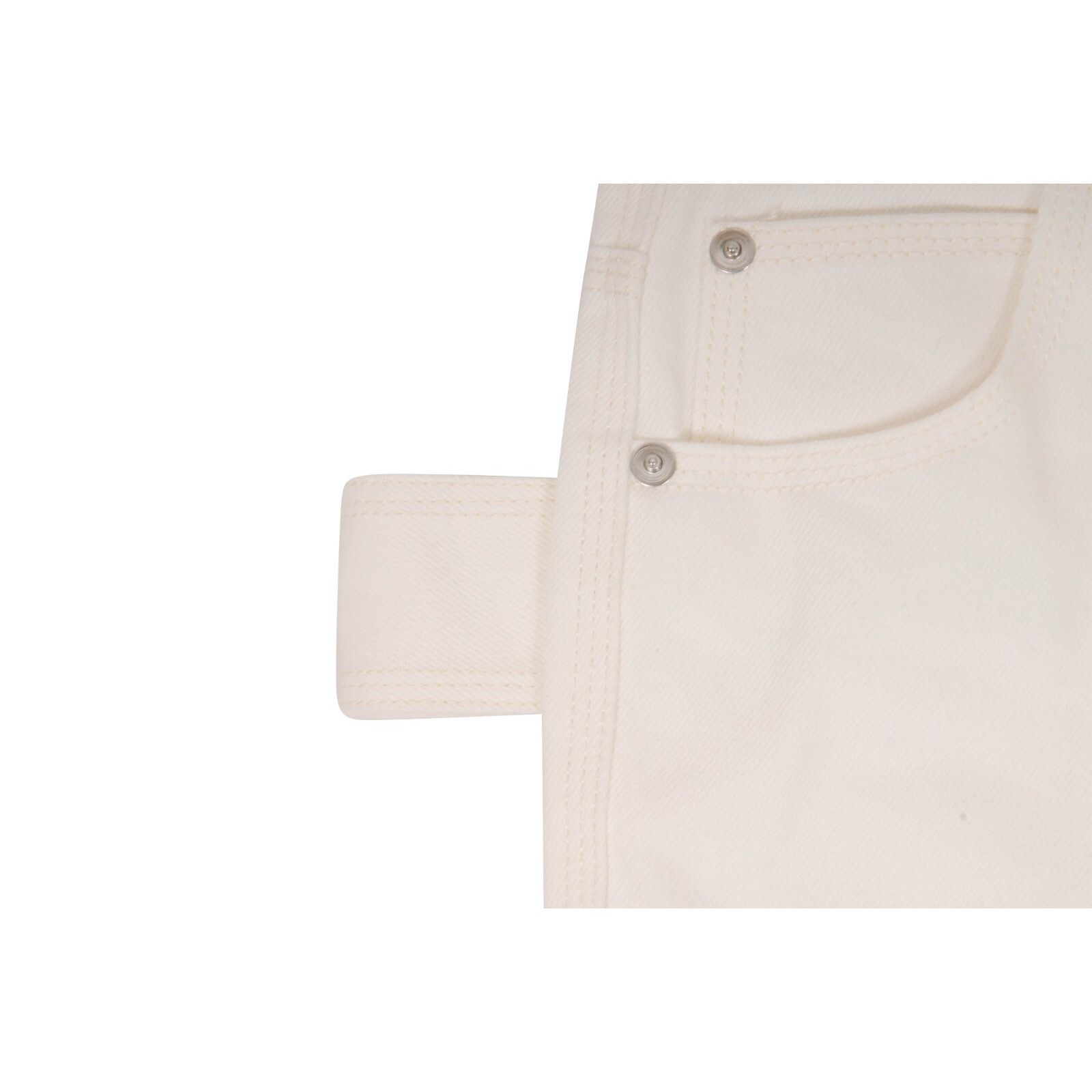 Bottega Veneta High Waist Jeans White Wide Leg Jeans Size 26" / US 2 / IT 38 - 6 Thumbnail