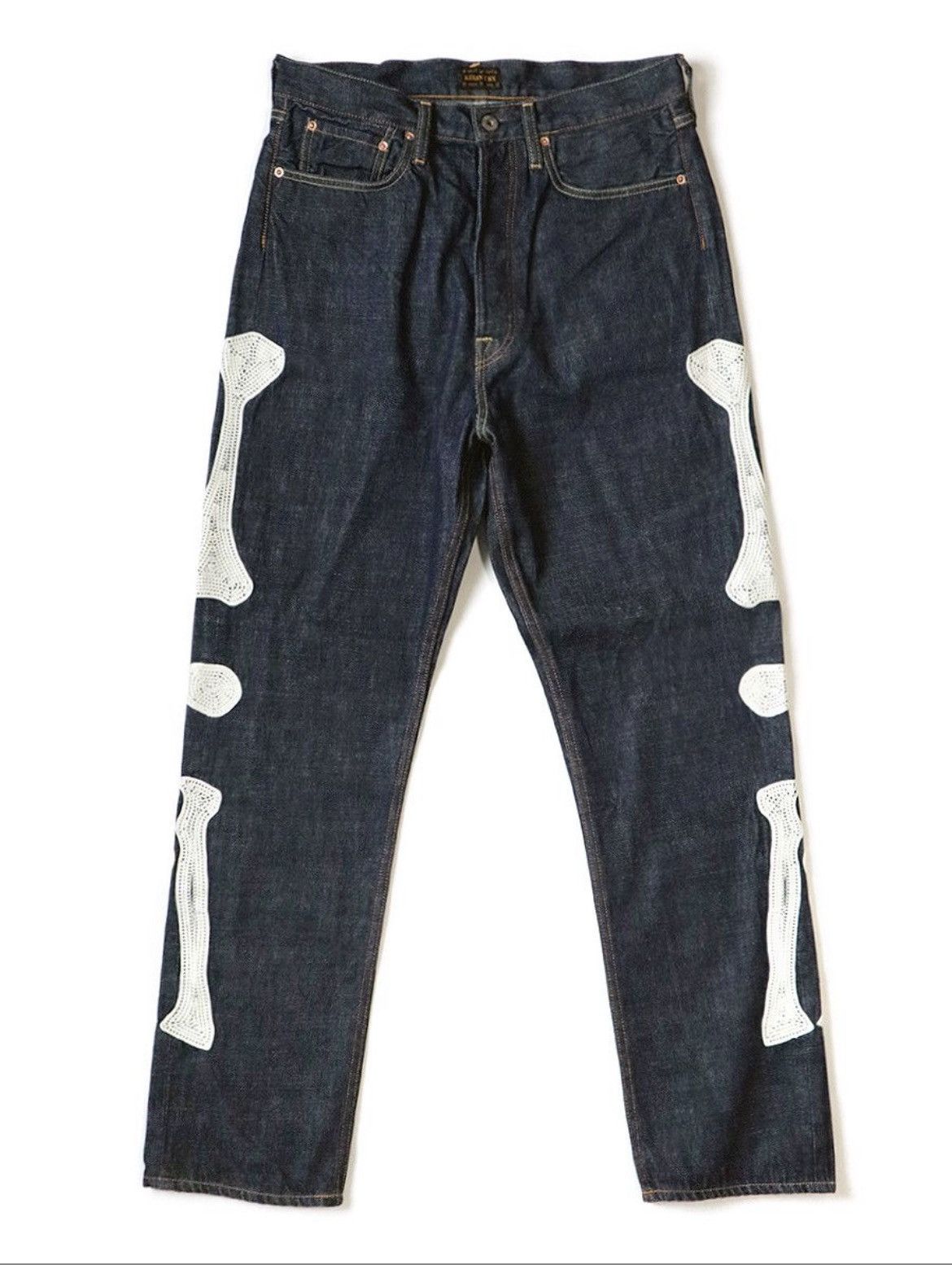 Kapital Kapital Okagilly Mexican Bone skeleton Denim 34inch | Grailed