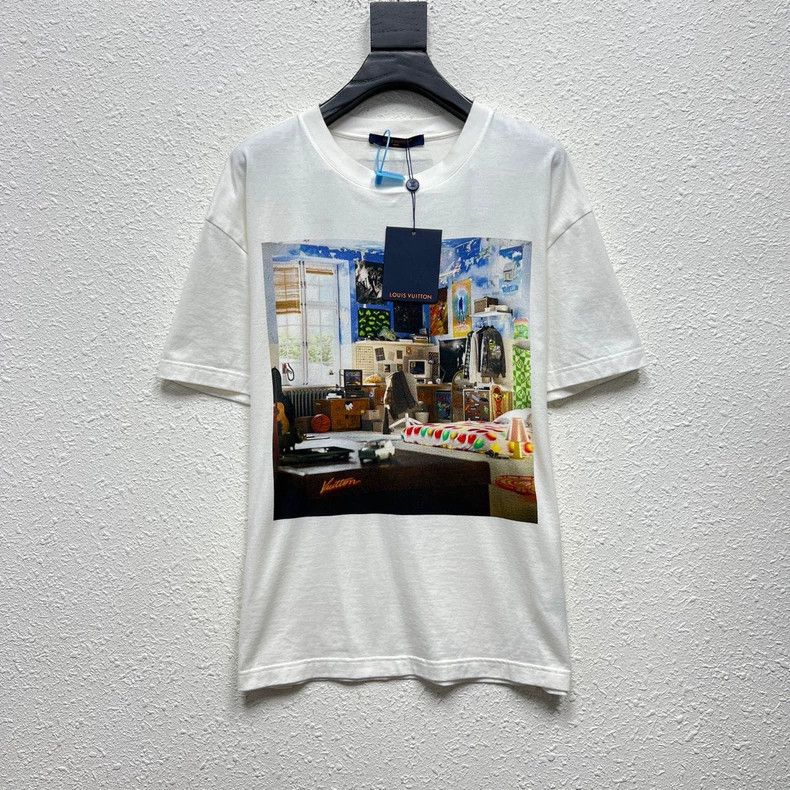 Louis Vuitton Louis Vuitton 23 FW Room Oil Painting Short Sleeve Size US M / EU 48-50 / 2 - 1 Thumbnail