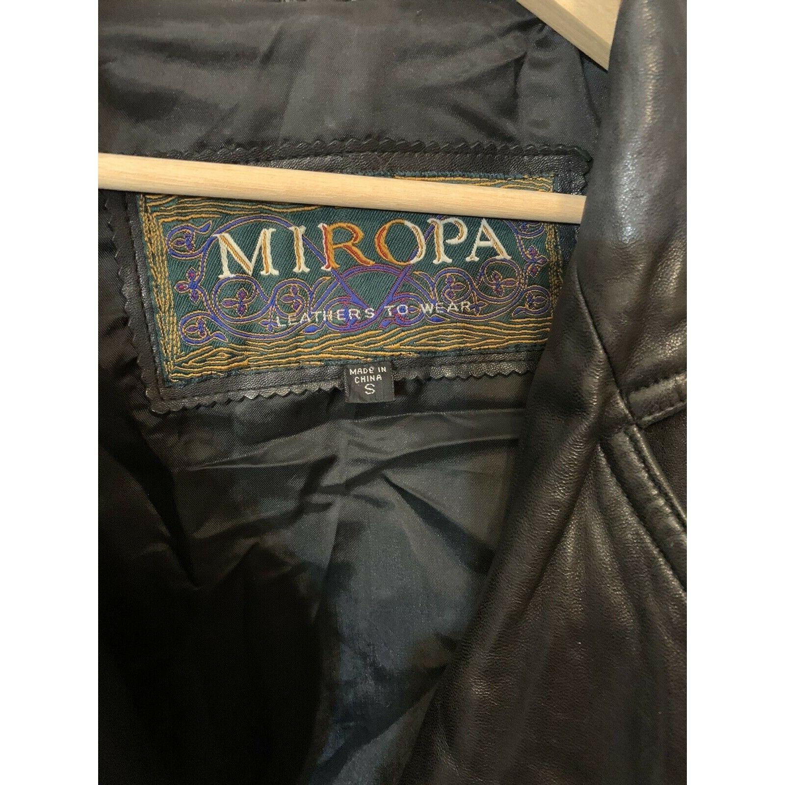 Vintage Vtg Miropa Black Leather Jacket Men’s Sz S Size US S / EU 44-46 / 1 - 2 Thumbnail