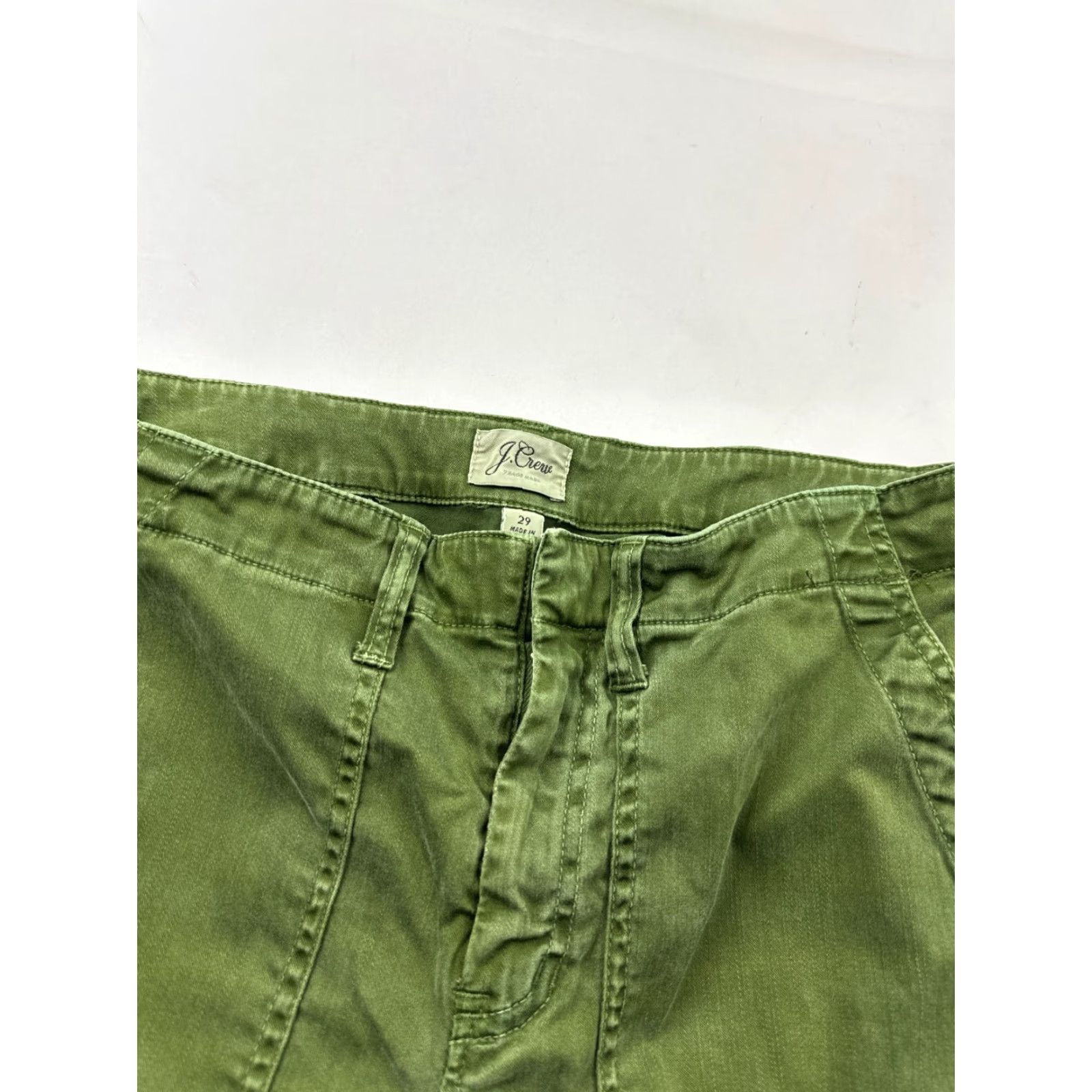 J.Crew J.CREW Jeans Women 29 Green Denim Mid Rise Skinny Pockets Zip Button Inseam 27" Regular 90s? No, keep generic Size 29" - 4 Thumbnail