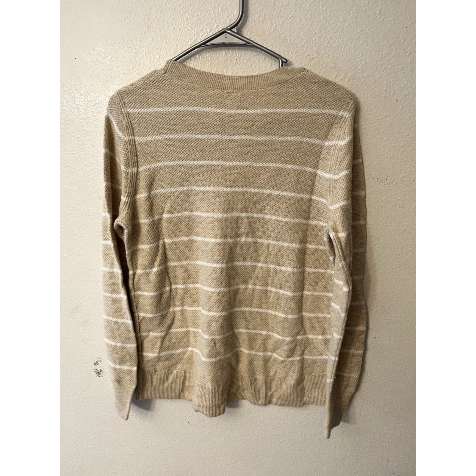 Gap Gap Crew Neck Long Sleeve Solid Striped Brown Size M Women T-Shirt Size M / US 6-8 / IT 42-44 - 3 Thumbnail