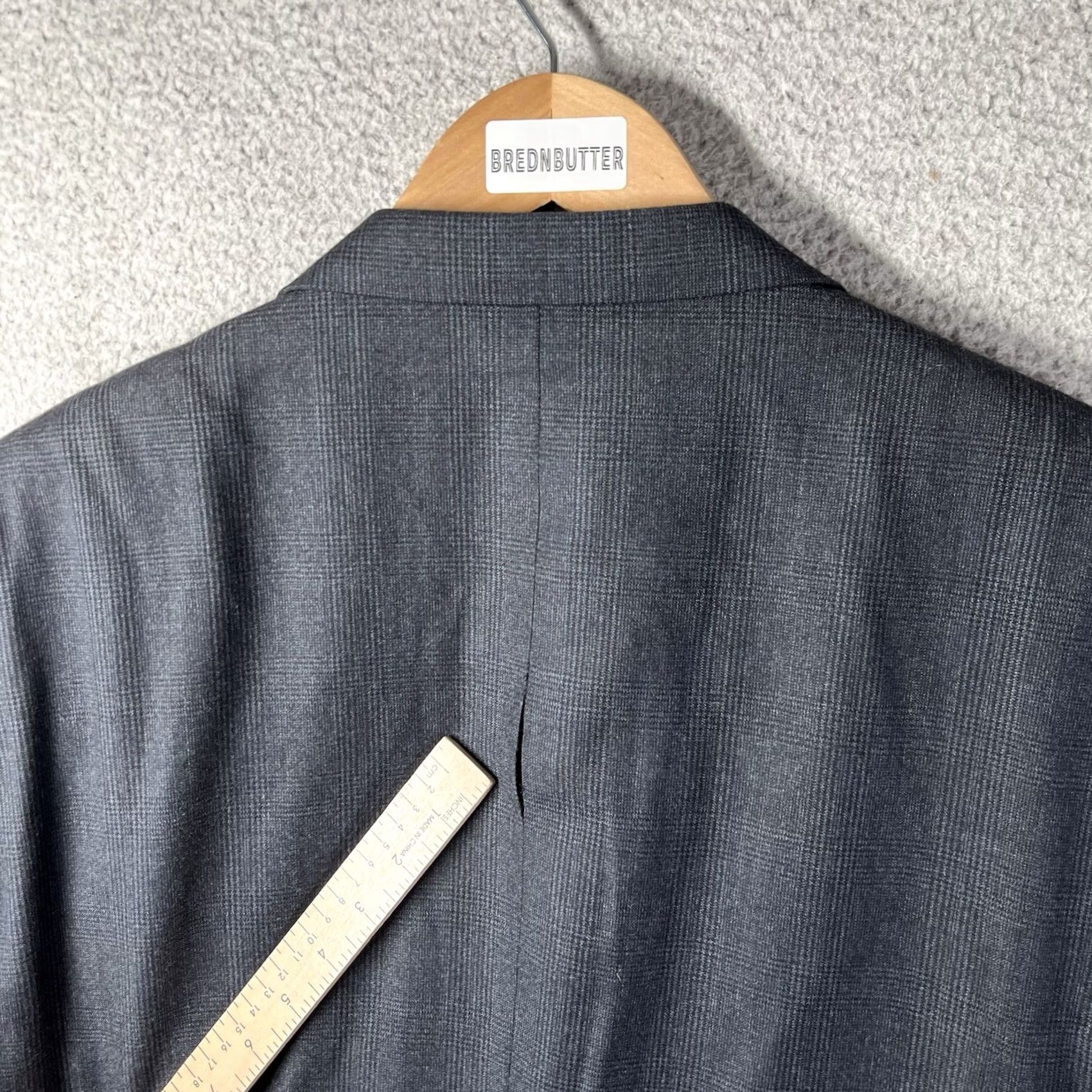Vintage Coppley Loro Piana Sport Coat Blazer Mens 46 Blue Wool 2 Button Notch Lapel Regular 2 Piece Dry Clean Only Men's Suit Coat Size 46R - 2 Thumbnail