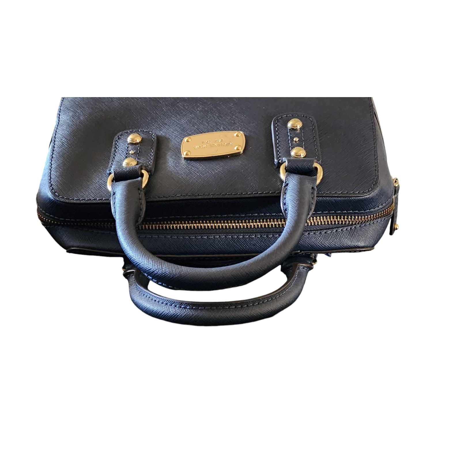 Michael Kors Michael Kors Satter Calf Navy Leather Small Satchel & wallet Size ONE SIZE - 10 Thumbnail