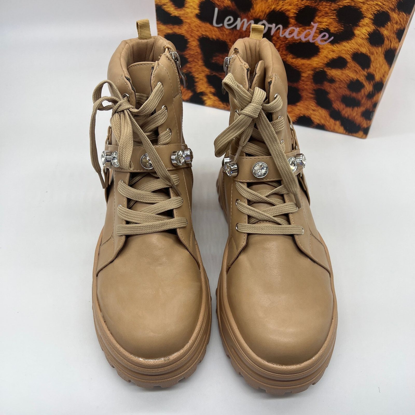 Other Lemonade Women Combat Boot Size 8M Rhinestone Size US 8 / IT 38 - 5 Thumbnail