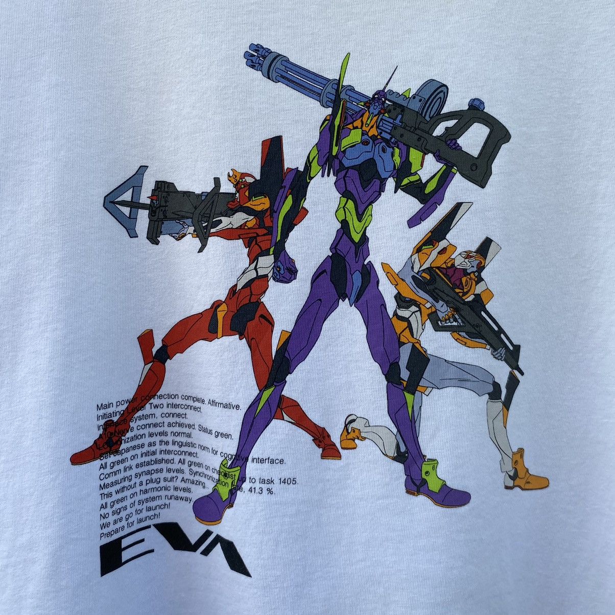 Anime Evangelion Neon Genesis Japanese Anime ERD GRUNGE TEE Size US L / EU 52-54 / 3 - 3 Thumbnail
