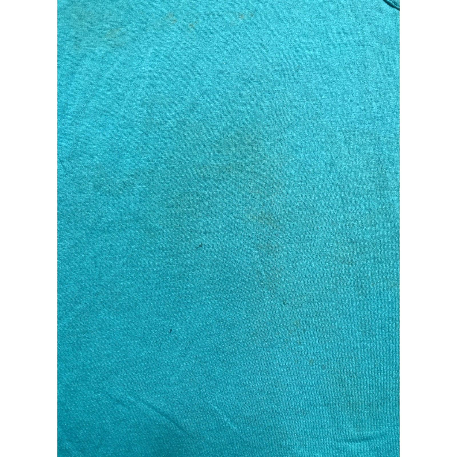 Altea VINTAGE 80s Sleeveless Pocket T Shirt Blue Teal Muscle Stained Medium M & M Men Shirts Size US M / EU 48-50 / 2 - 3 Thumbnail