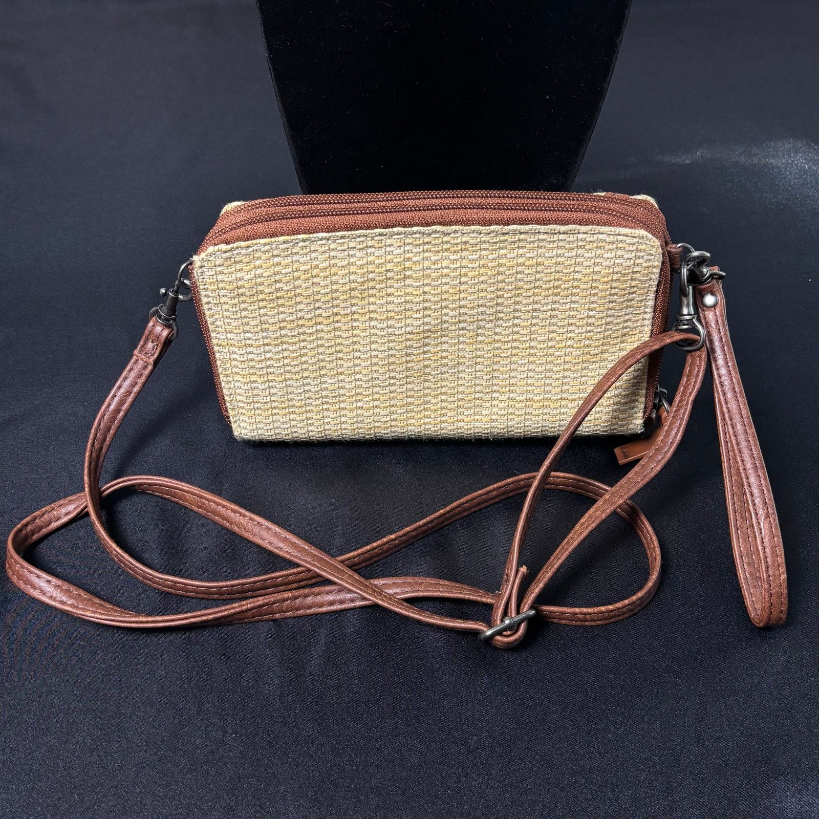Other Western Tan & Brown Straw Wallet Purse Size ONE SIZE - 7 Thumbnail