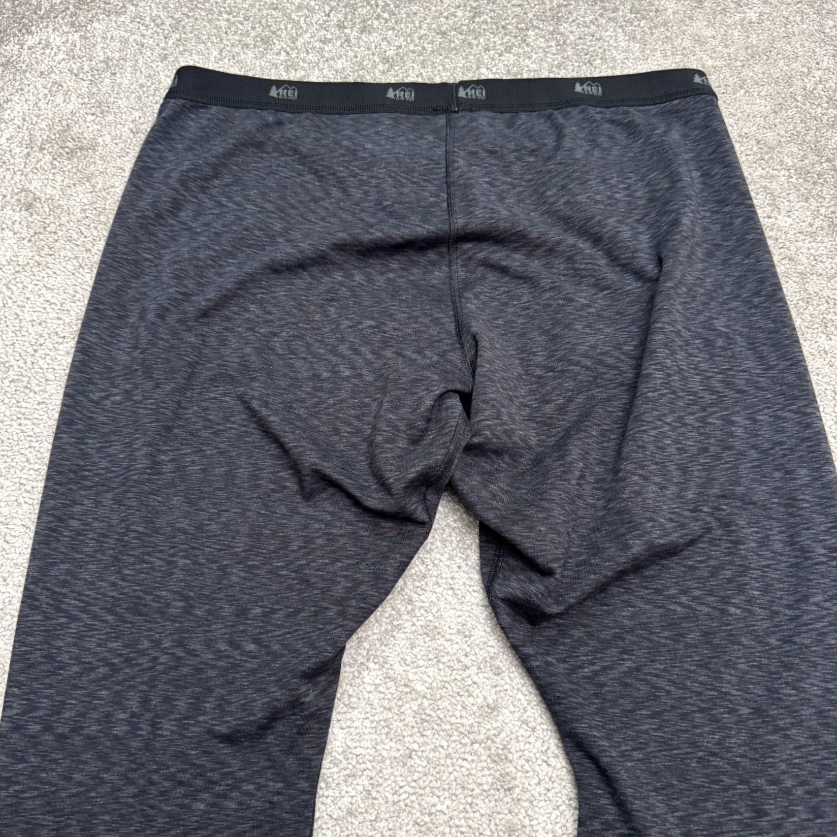 Vintage REI Co-Op Midweight Baselayer Thermal Leggings Womens XL Heathered Black Active Size 40" / US 18 - 3 Thumbnail