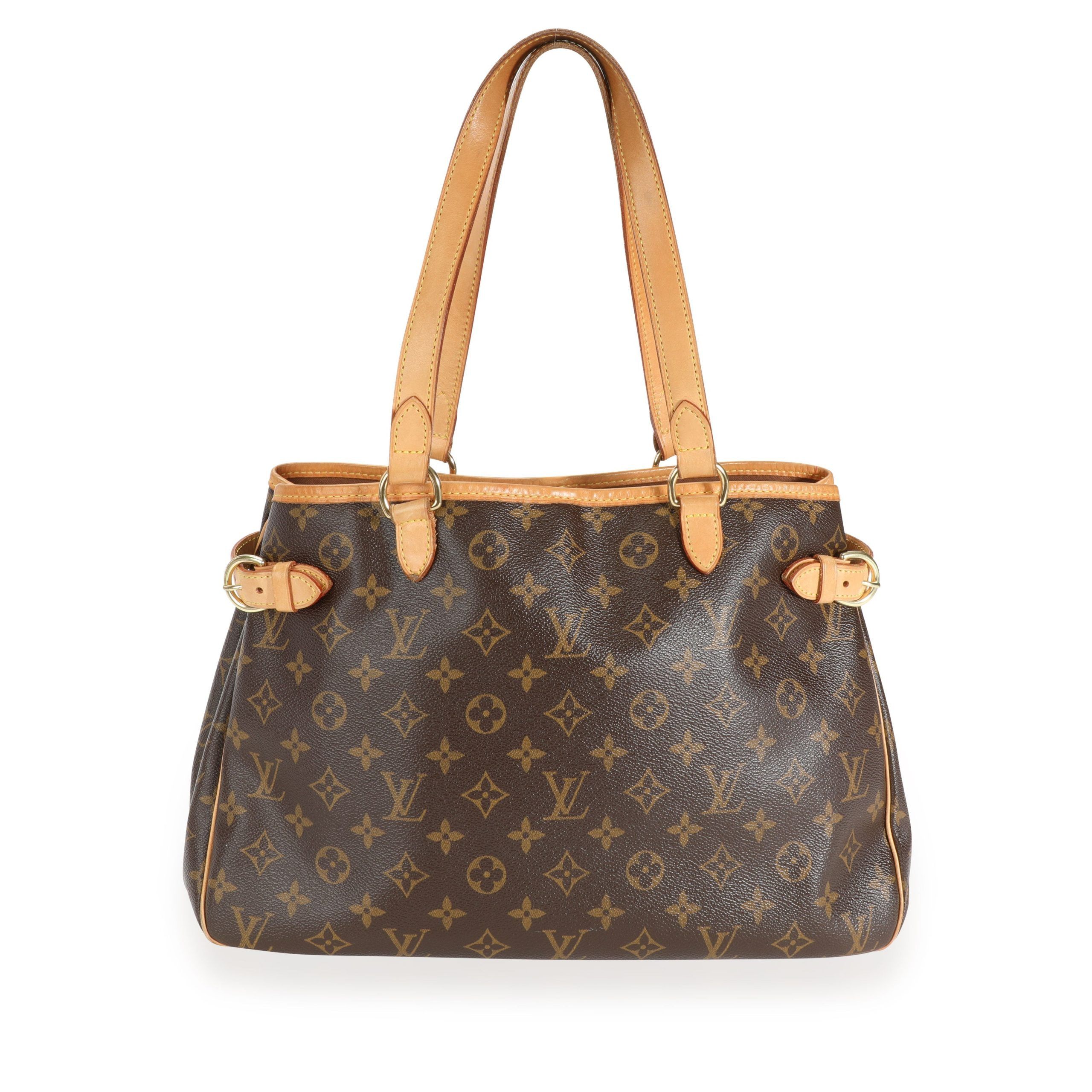 image of Louis Vuitton Monogram Canvas Batignolles Horizontal Bag in Brown, Women's