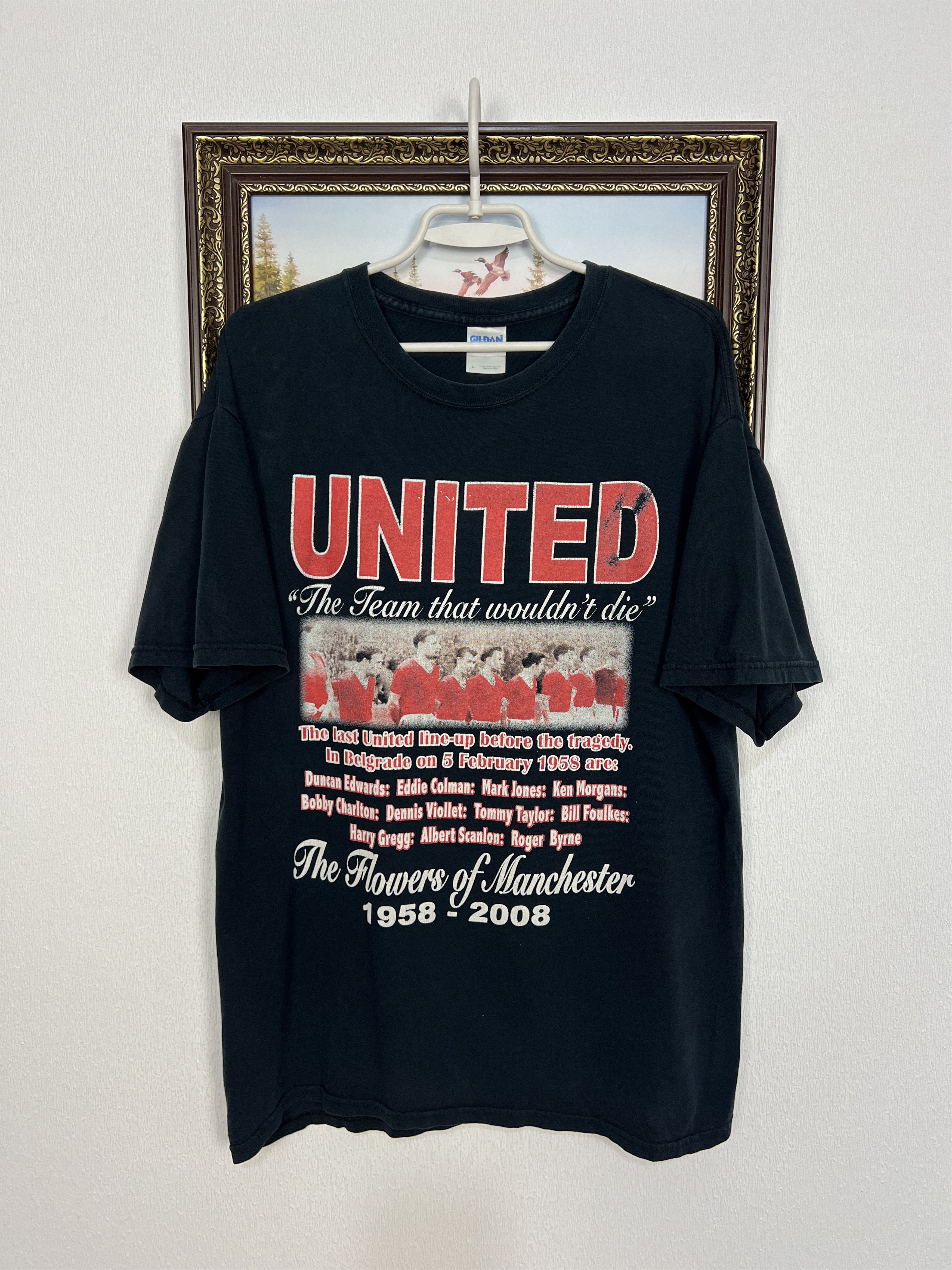 Vintage Busby Babes Manchster United Football Shirt Soccer Jersey Size US L / EU 52-54 / 3 - 1 Thumbnail