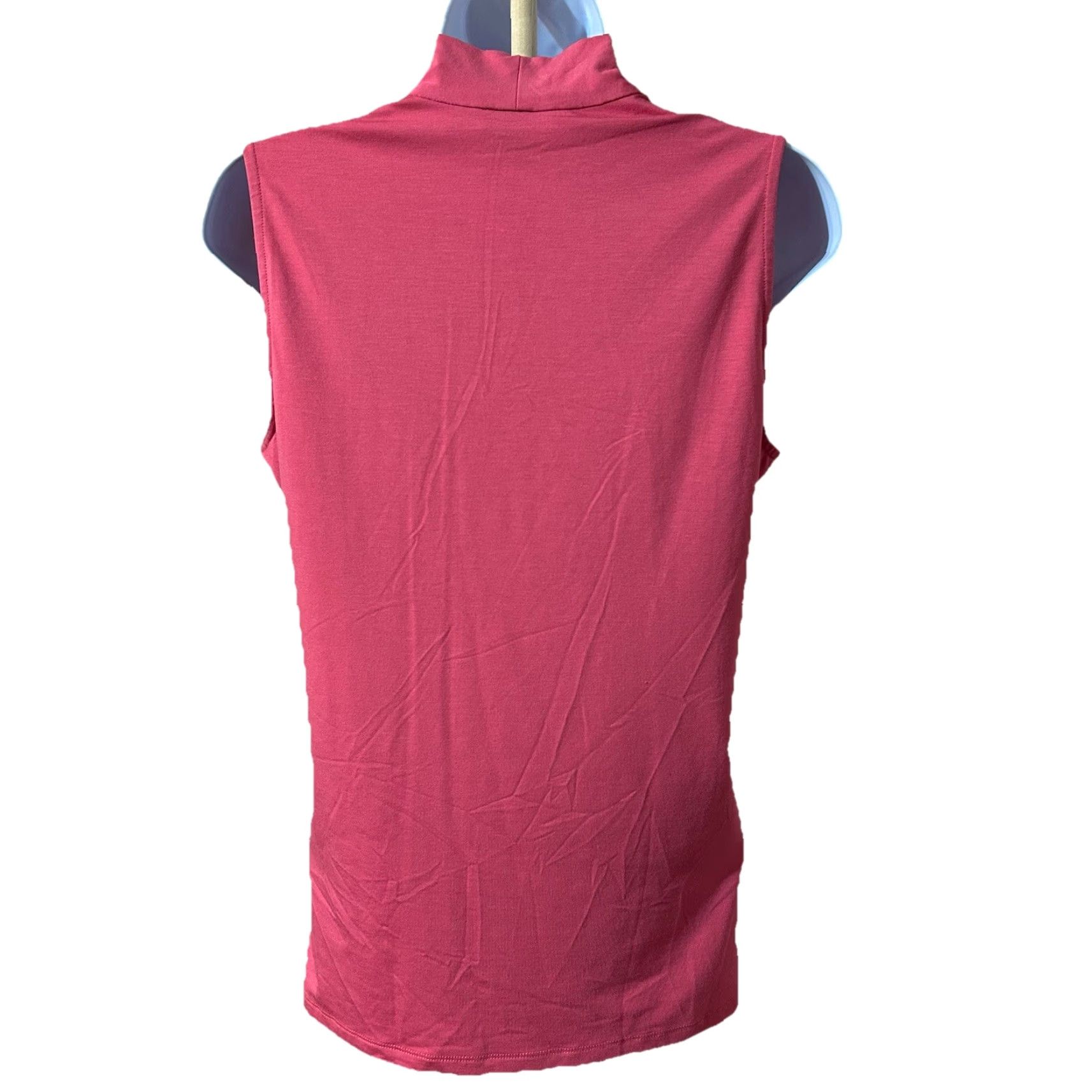 Talbots Talbots Sleeveless Top Blouse V-Neck Women Small Coral Color 2012 Ladies Tank Bohemian Summer Fashion Shirt Womens Size S / US 4 / IT 40 - 2 Thumbnail