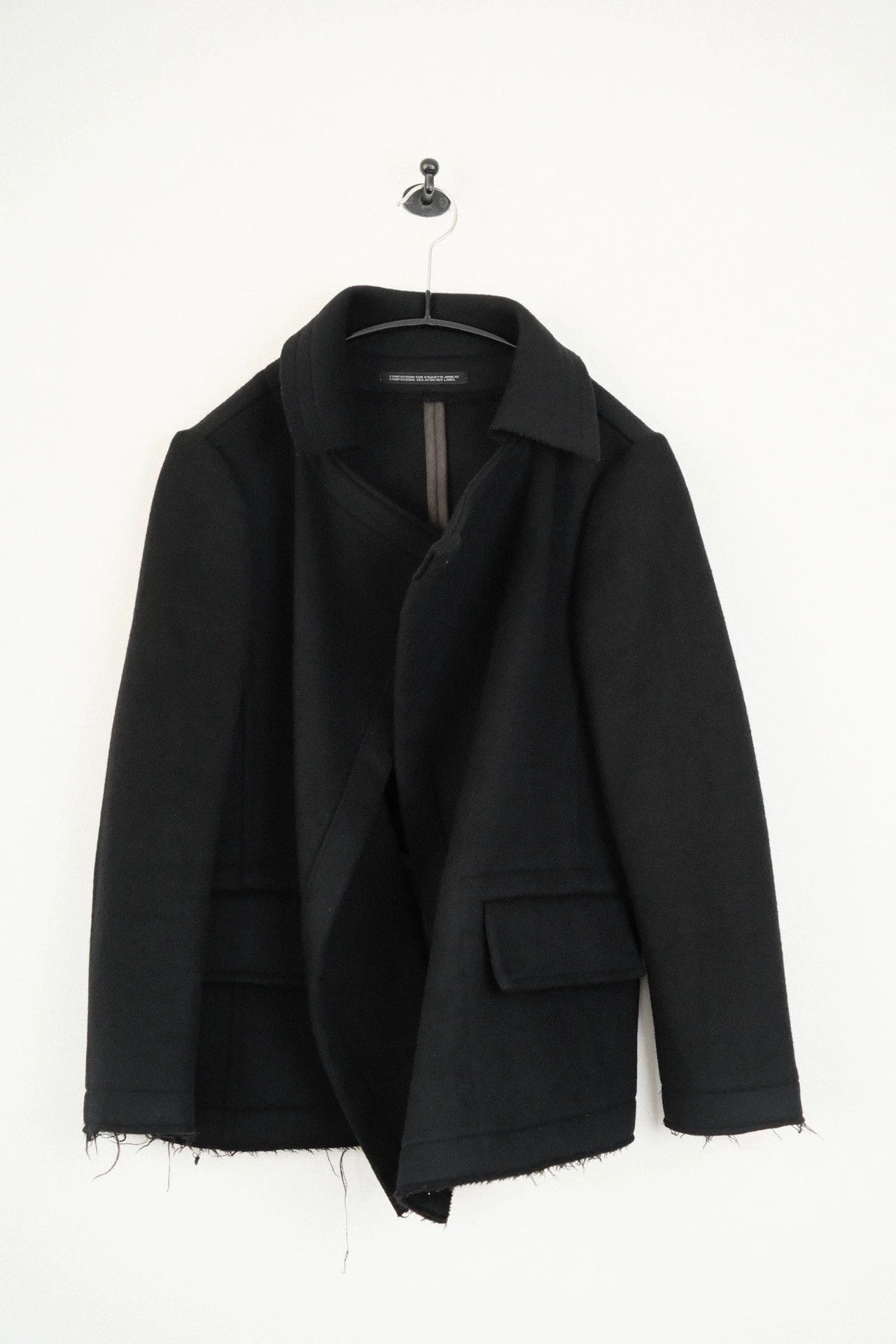 Yohji Yamamoto Yohji Yamamoto 01AW Vintage Distressed Short Overcoat Size S / US 4 / IT 40 - 3 Thumbnail