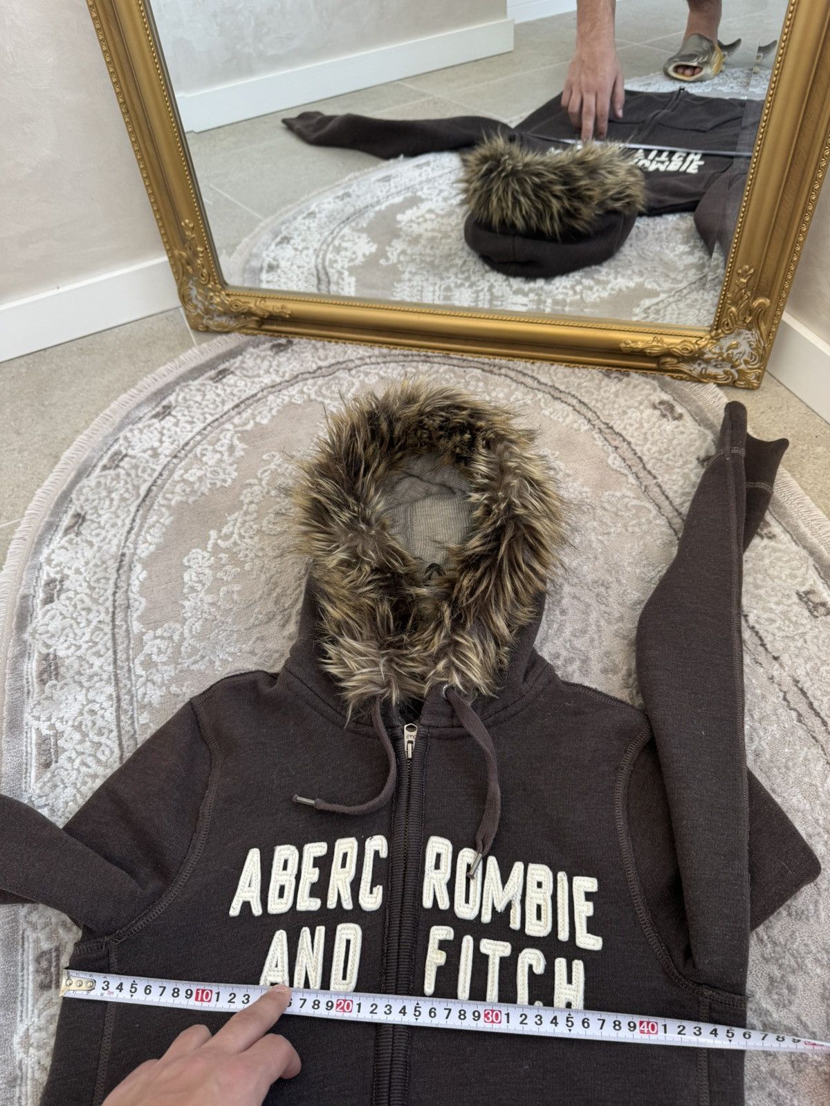 Abercrombie & Fitch Vtg Y2K If6was9 LGB Goa Vibe Abercrombie Fitch fur zip Hood Size S / US 4 / IT 40 - 9 Thumbnail