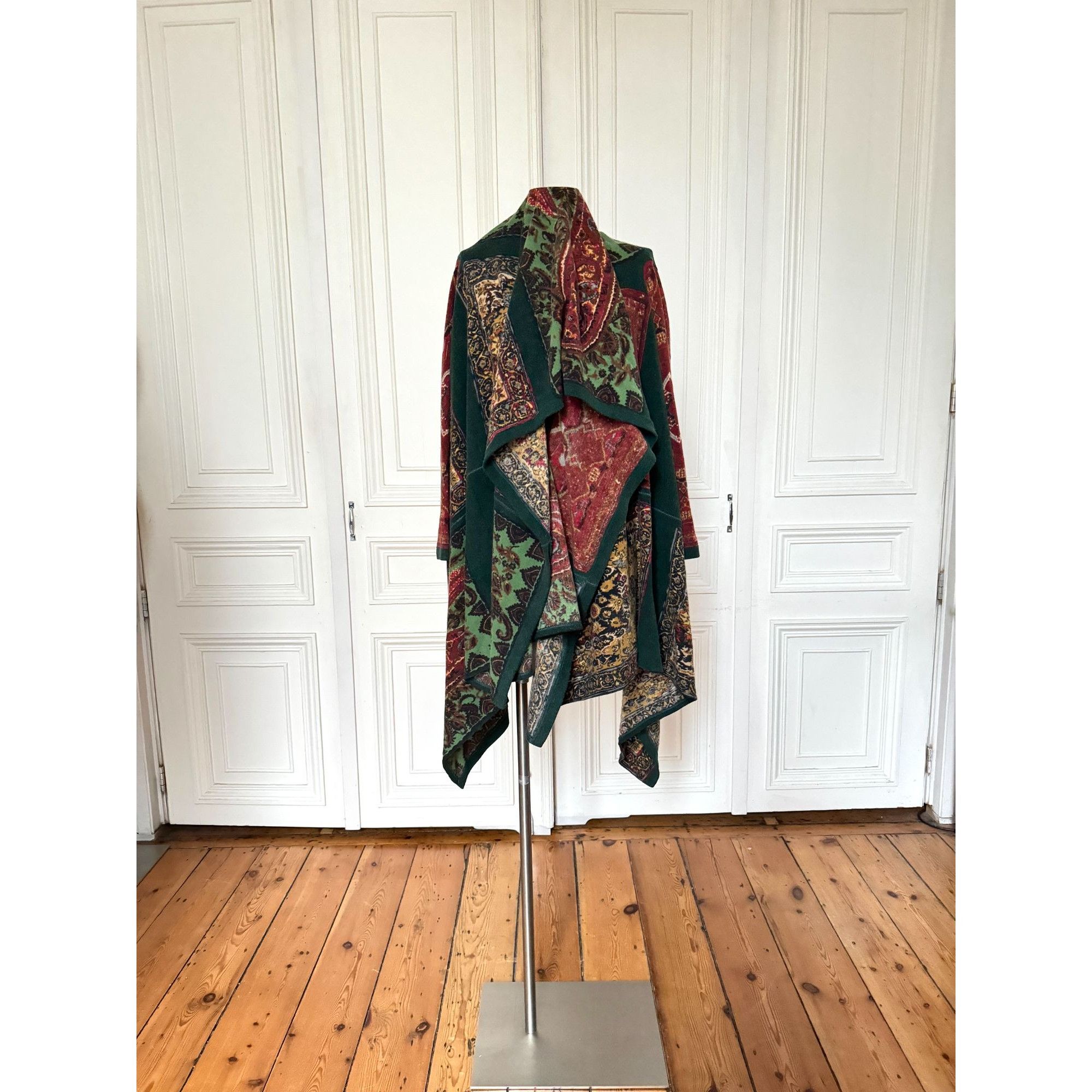 Jean Paul Gaultier 1990s Paisley Patchwork Wool Cardigan Size M / US 6-8 / IT 42-44 - 3 Thumbnail