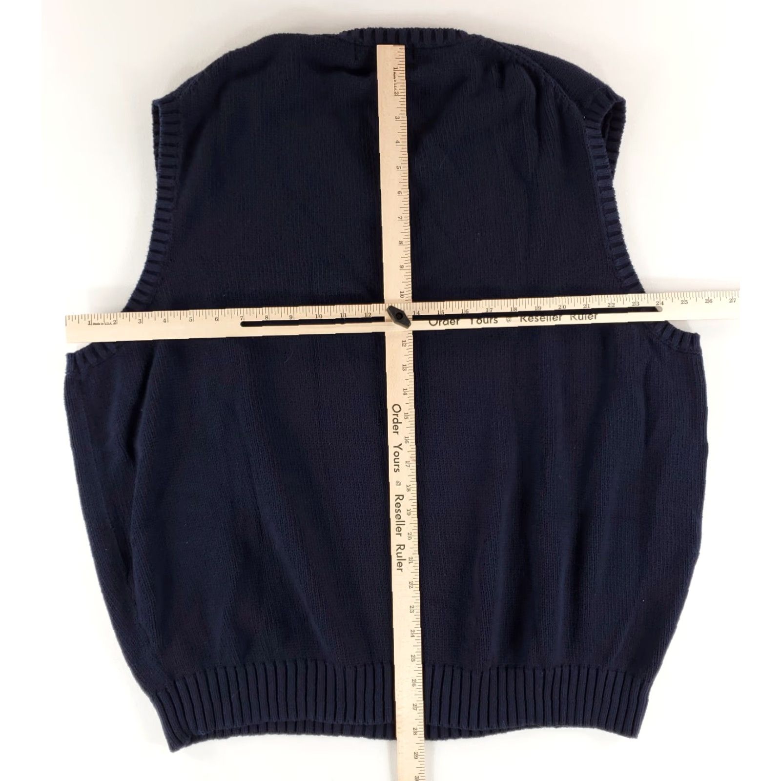 Polo Ralph Lauren Polo Ralph Lauren Vest Knit Cotton V Neck Navy Blue Mens 2XL Tall Big & Tall Size US XXL / EU 58 / 5 - 7 Thumbnail