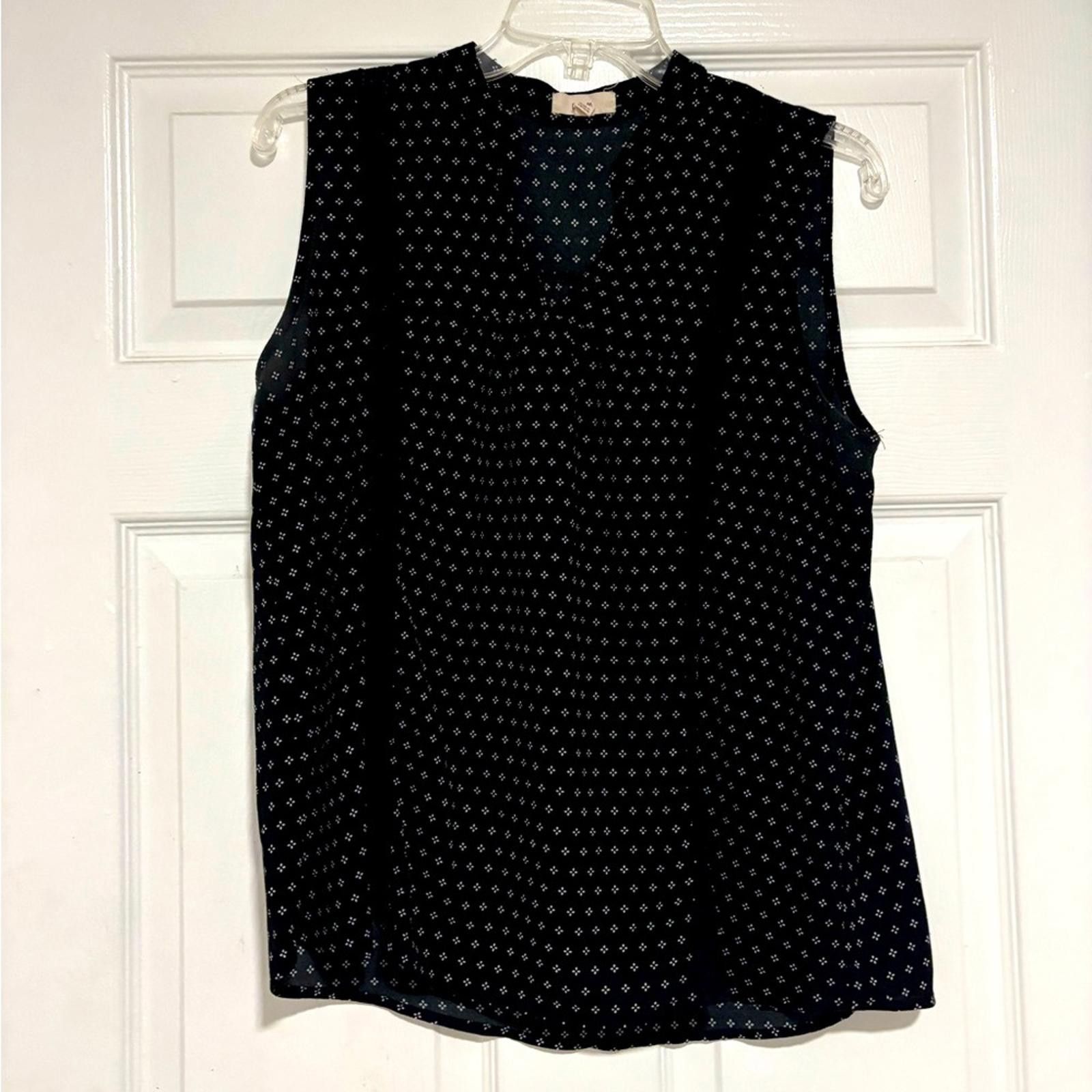 Other Sleeveless Black and White Patterned Top Size L / US 10 / IT 46 - 1 Thumbnail