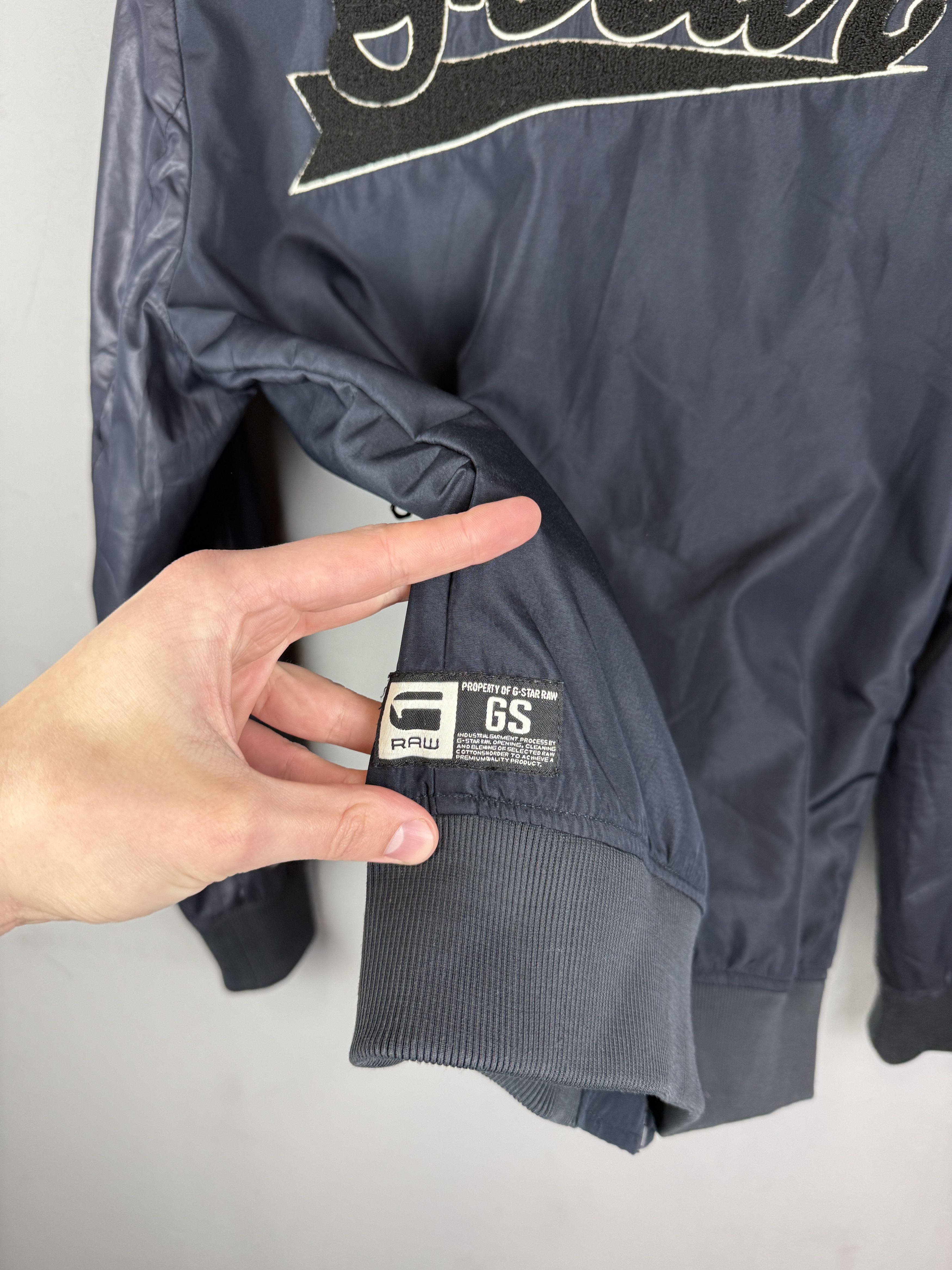 G-Star G-Star Raw Baseball Bonded Bomber Back Logo Nylon Dark Blue Size US L / EU 52-54 / 3 - 7 Thumbnail