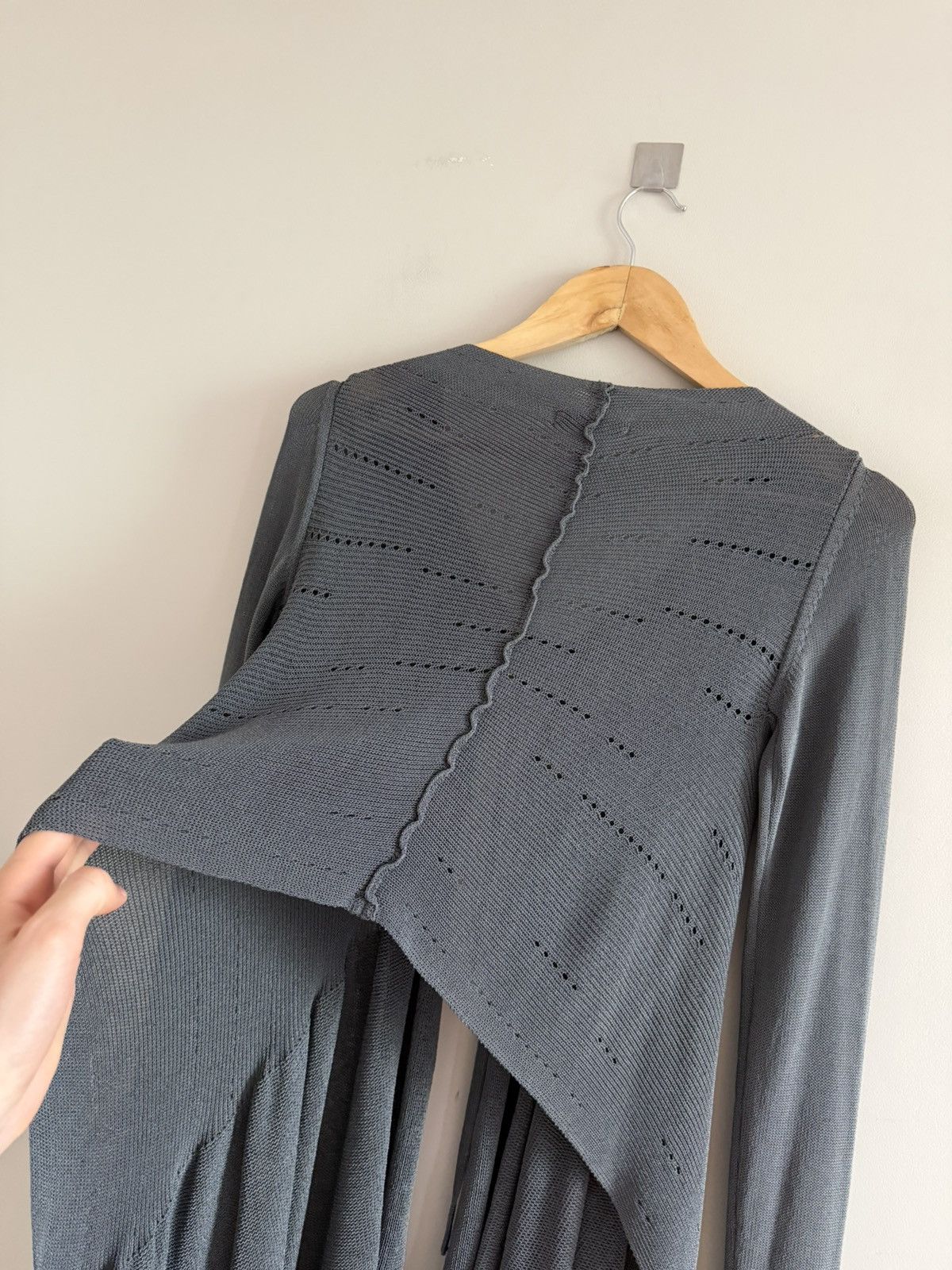 Sarah Pacini Sarah Pacini Draped Knit Waterfall Cardigan Size ONE SIZE - 7 Thumbnail