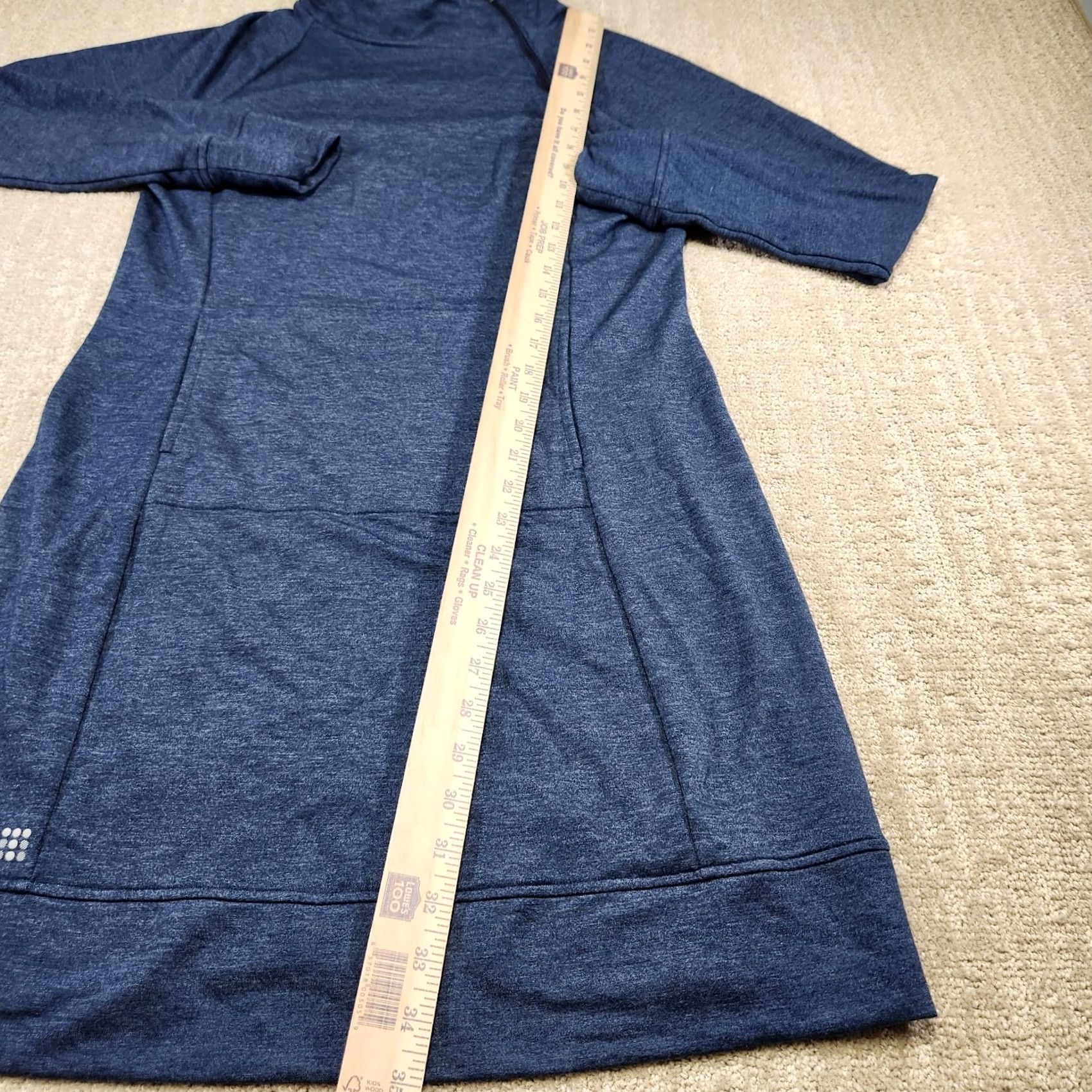 Vintage Title Nine Dress Womens M Blue Women French Terry Guthrie Mockneck Athleisure Stretch Size M / US 6-8 / IT 42-44 - 5 Thumbnail