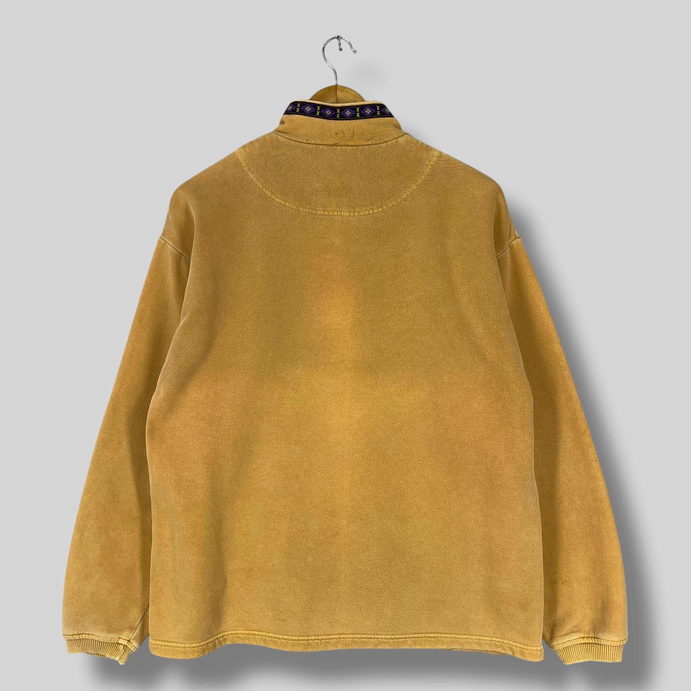 Vintage ALF Tyrolean Tape Snap Button Distressed Sweater