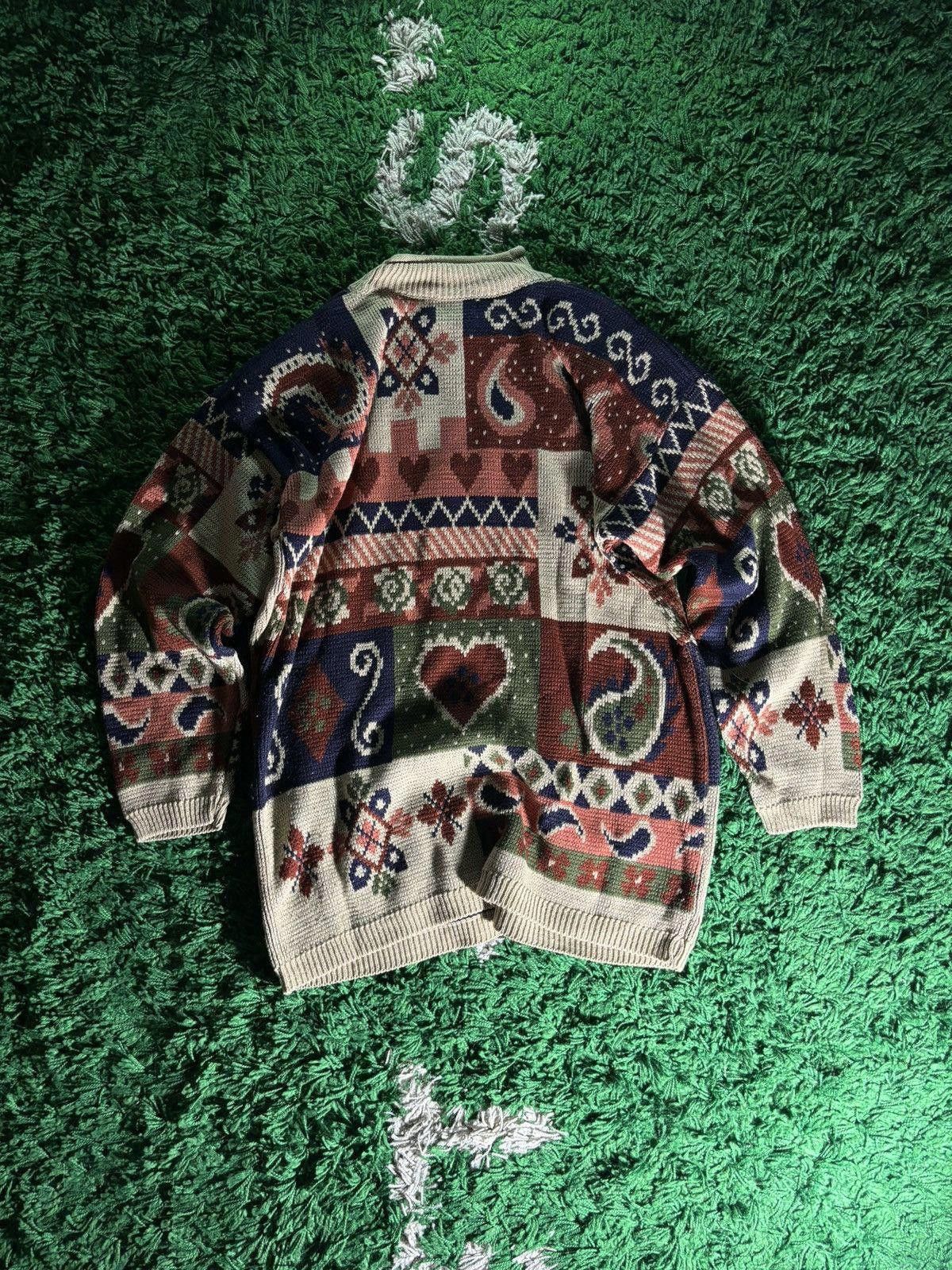 Vintage Vintage Abstract Hearts Pullover Size US M / EU 48-50 / 2 - 4 Thumbnail