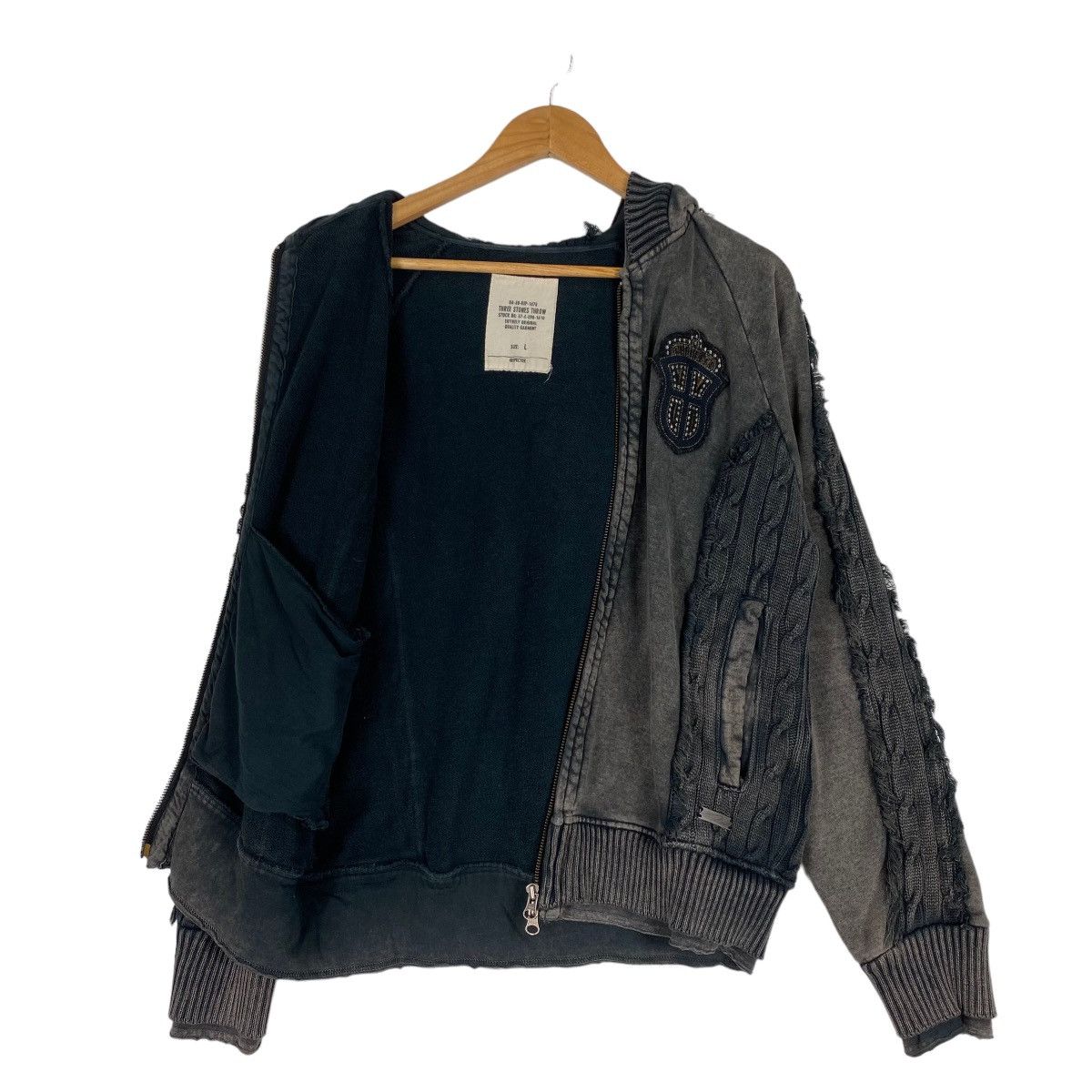 Japanese Brand Three Stone Throw Zipper Hoodies Inspector Size US M / EU 48-50 / 2 - 10 Thumbnail