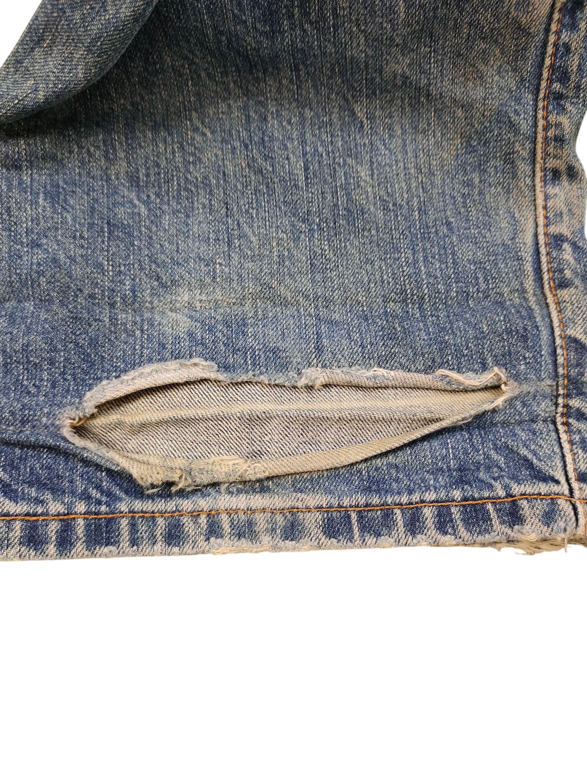 Levi's Vintage Levis 501 Clawmark Distress Faded Jeans Size US 34 / EU 50 - 15 Thumbnail
