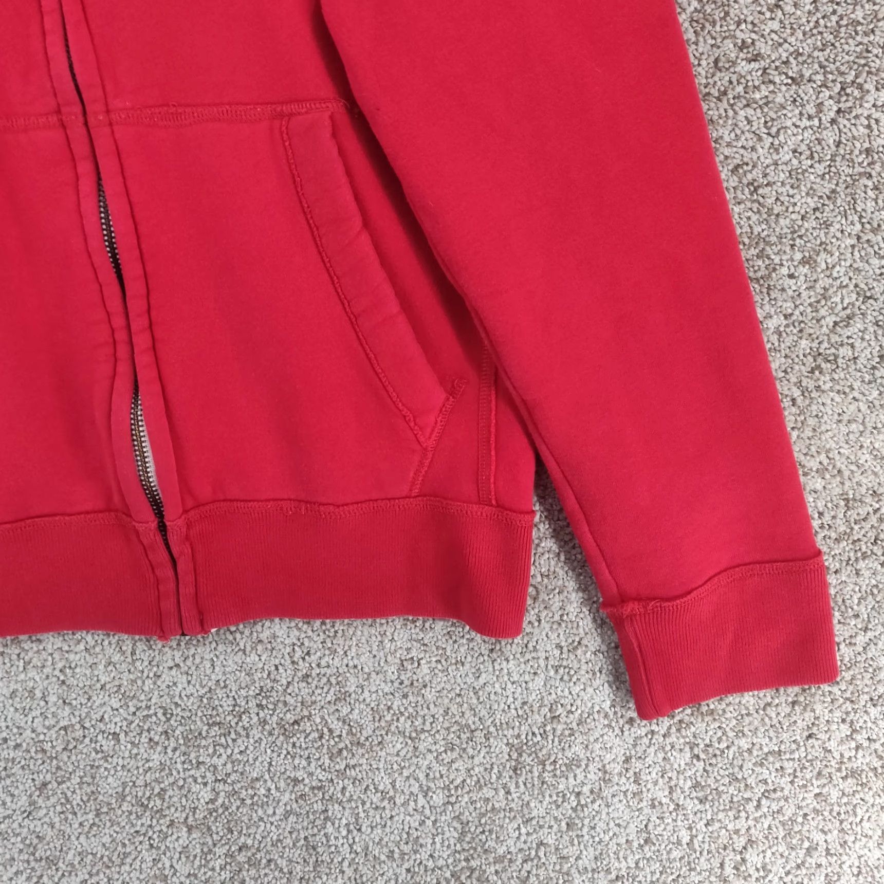 Abercrombie & Fitch VINTAGE Abercrombie & Fitch Hoodie Mens Large Red Full Zip Distressed Fleece Size US L / EU 52-54 / 3 - 5 Thumbnail