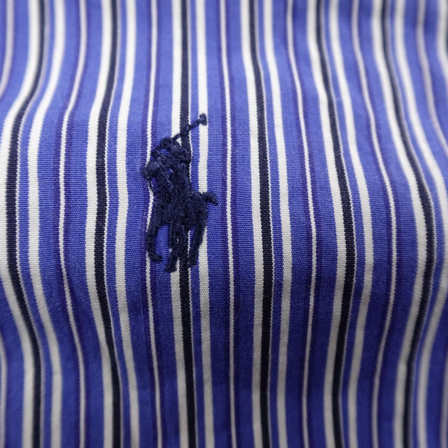 Ralph Lauren VINTAGE Ralph Lauren Shirt Mens L Blue Stripe Pony Button Up Long Sleeve Classic Top Size US L / EU 52-54 / 3 - 4 Thumbnail